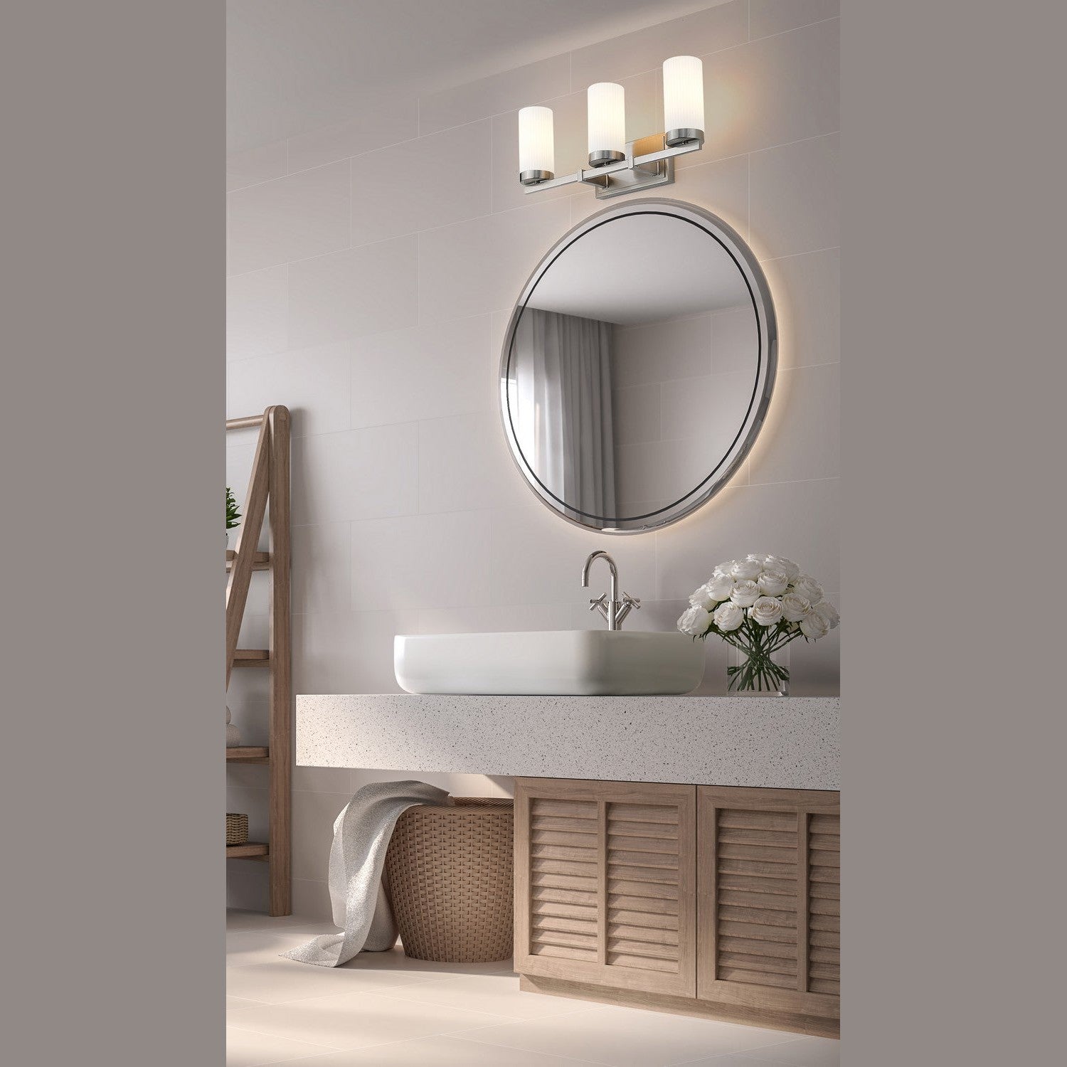 Z-Lite - 3044-3V-BN - Three Light Vanity - Danica - Brushed Nickel