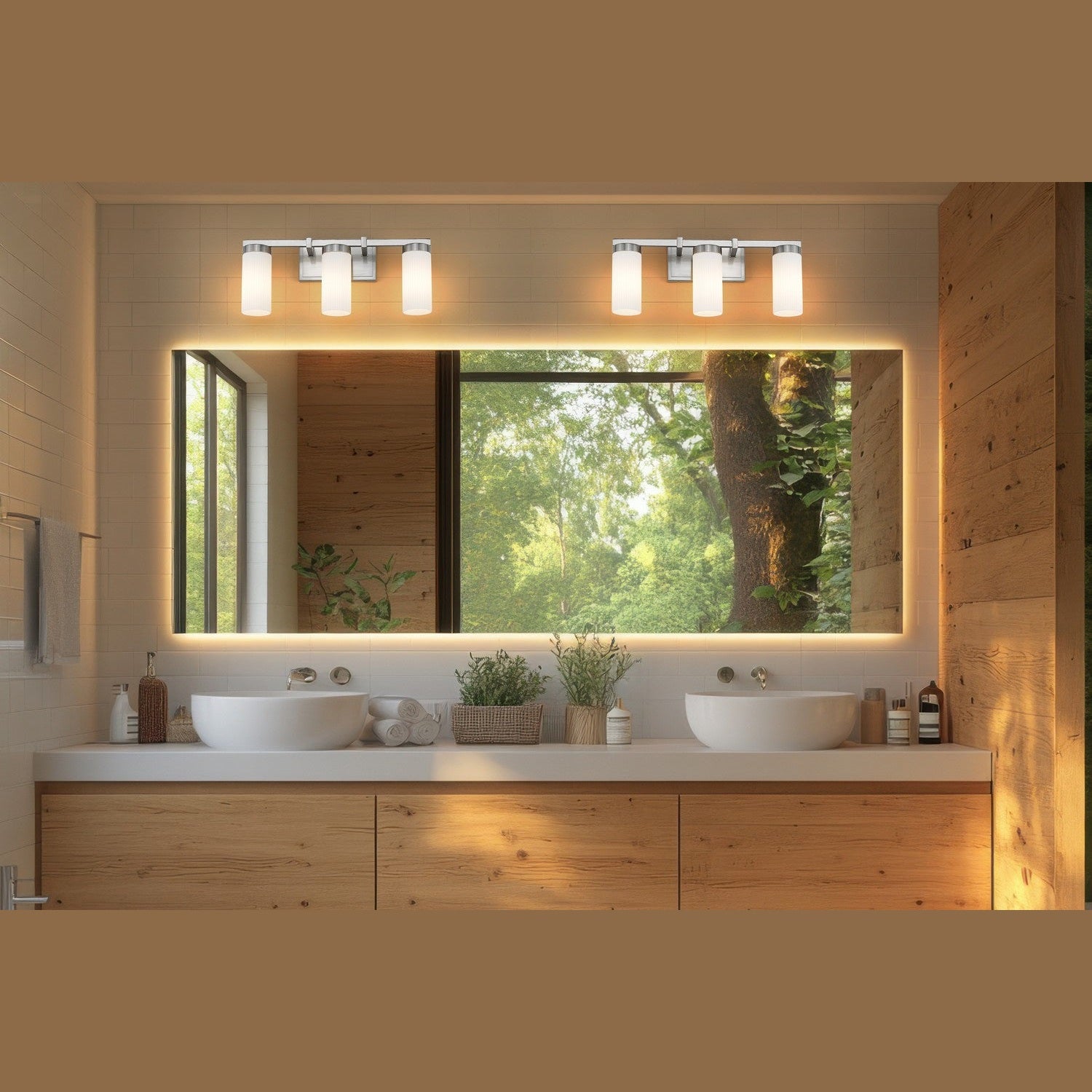 Z-Lite - 3044-3V-BN - Three Light Vanity - Danica - Brushed Nickel