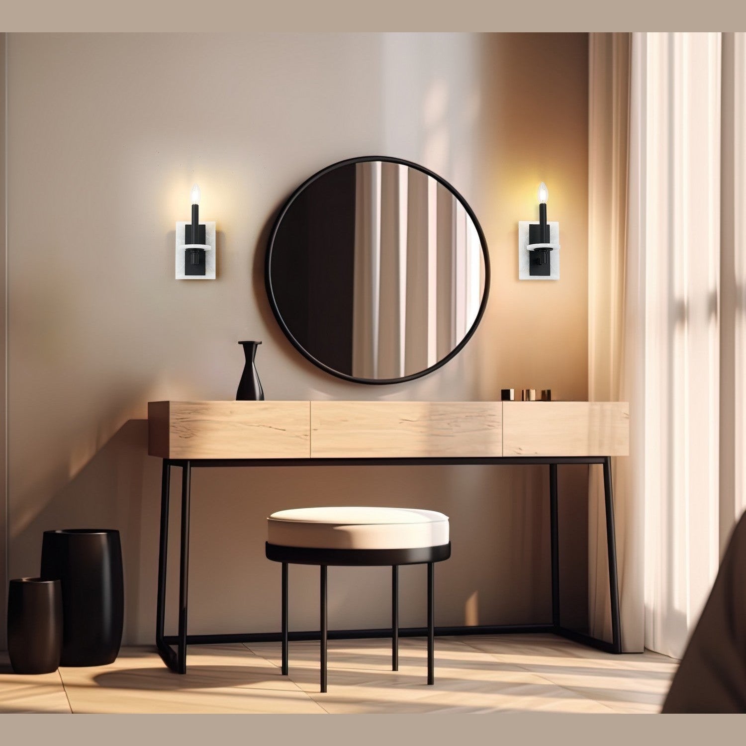 Z-Lite - 3045-1S-MB - One Light Wall Sconce - Kaden - Matte Black