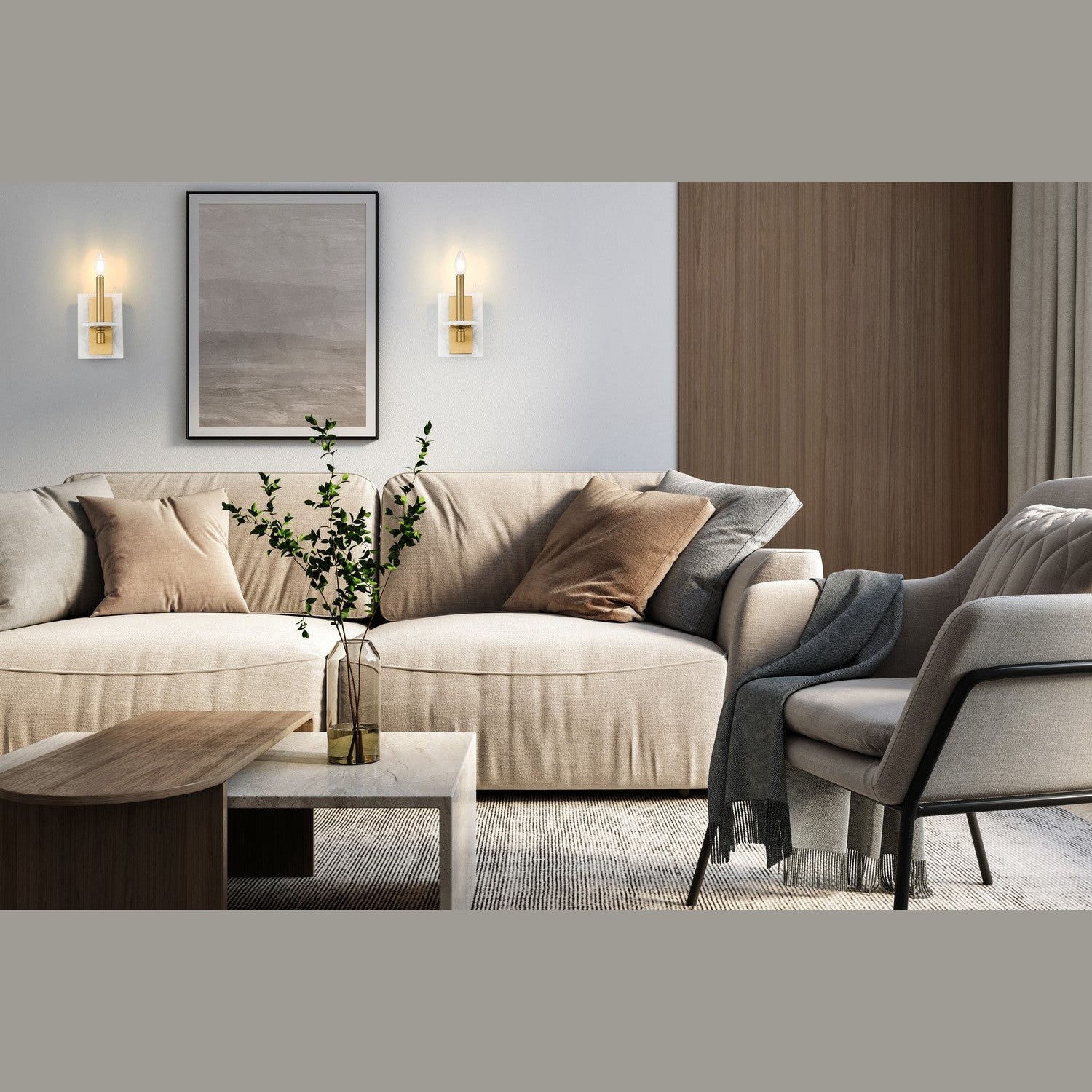 Z-Lite - 3045-1S-MGLD - One Light Wall Sconce - Kaden - Modern Gold