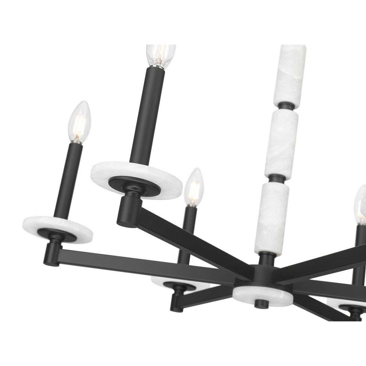 Z-Lite - 3045-6MB - Six Light Chandelier - Kaden - Matte Black