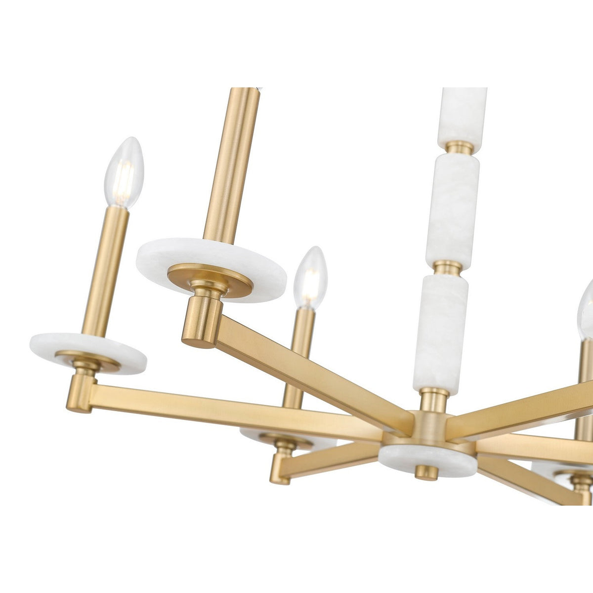 Z-Lite - 3045-6MGLD - Six Light Chandelier - Kaden - Modern Gold