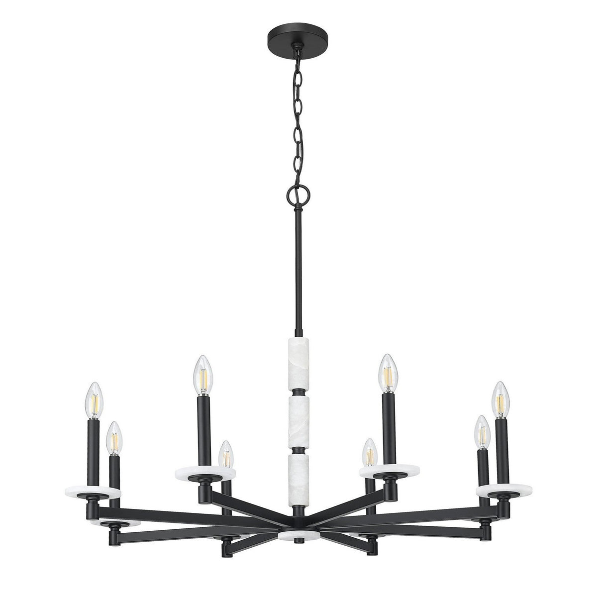 Z-Lite - 3045-8MB - Eight Light Chandelier - Kaden - Matte Black