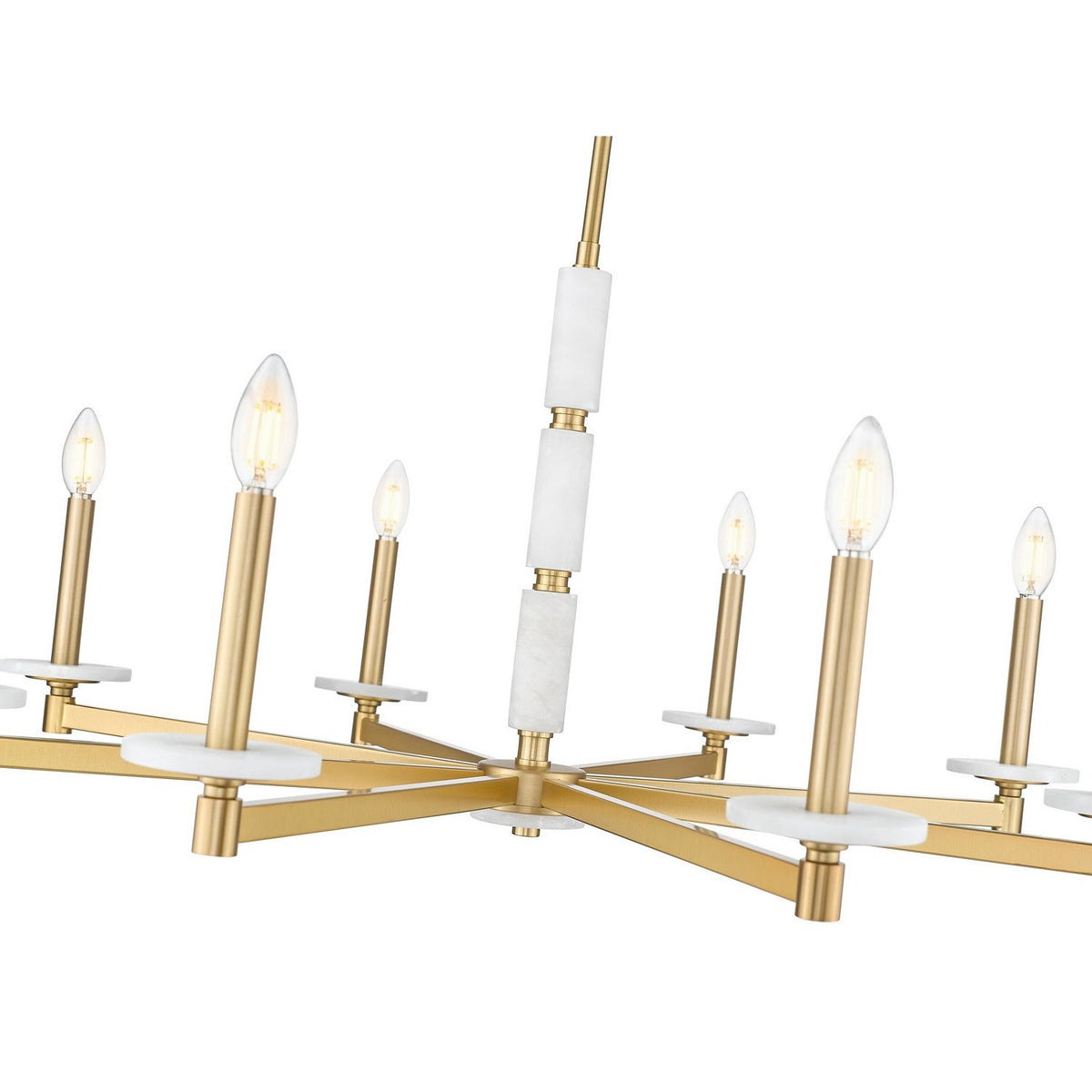 Z-Lite - 3045-8MGLD - Eight Light Chandelier - Kaden - Modern Gold