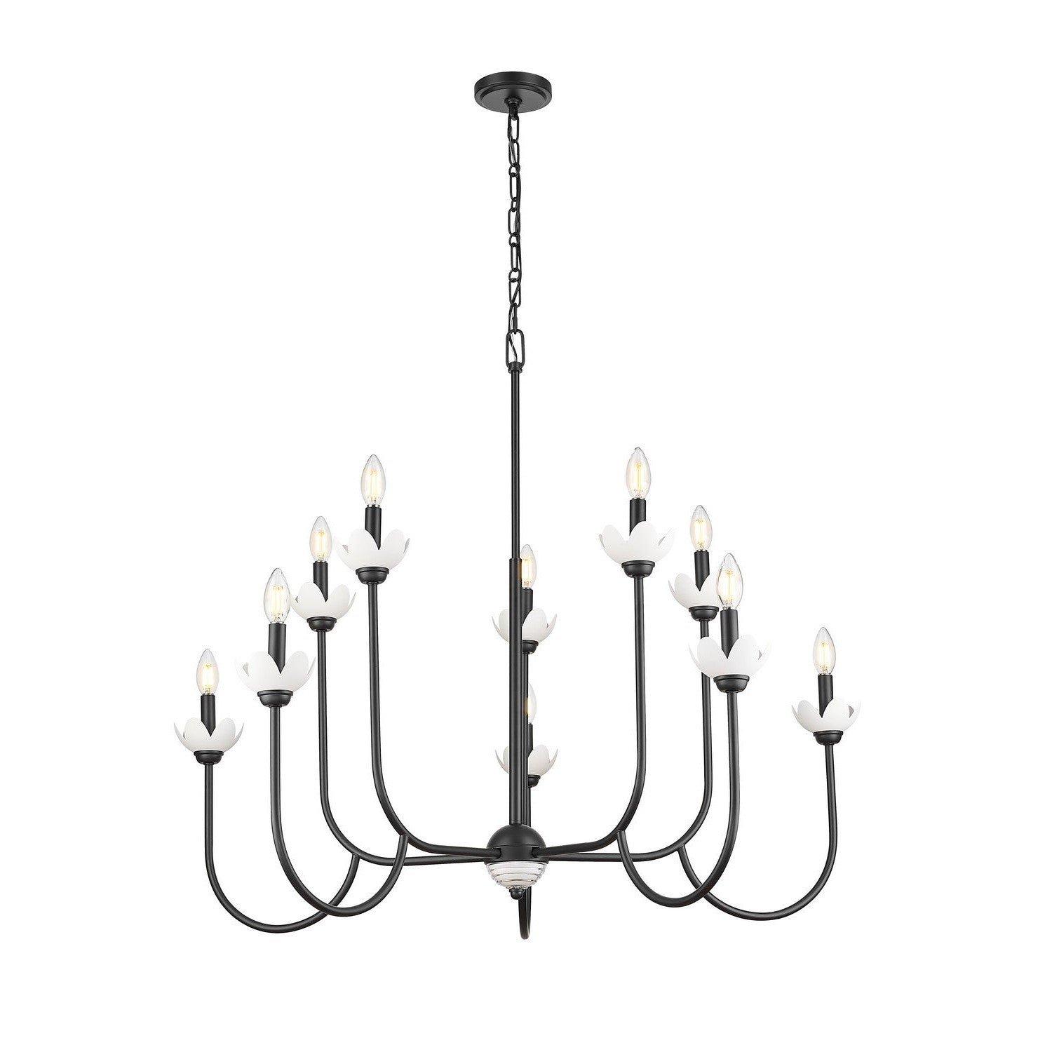 Z-Lite - 352-10MB - Ten Light Chandelier - Allistair - Matte Black
