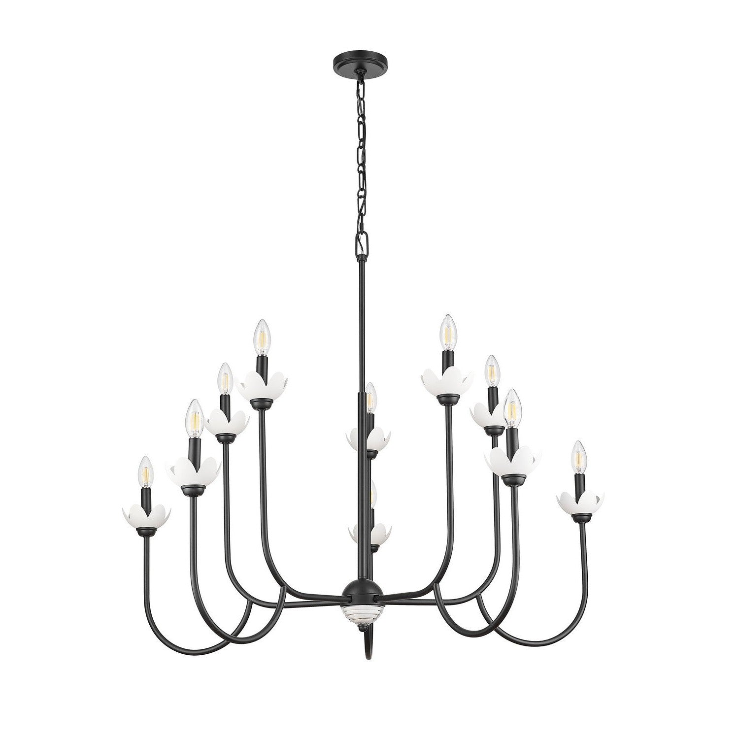 Z-Lite - 352-10MB - Ten Light Chandelier - Allistair - Matte Black