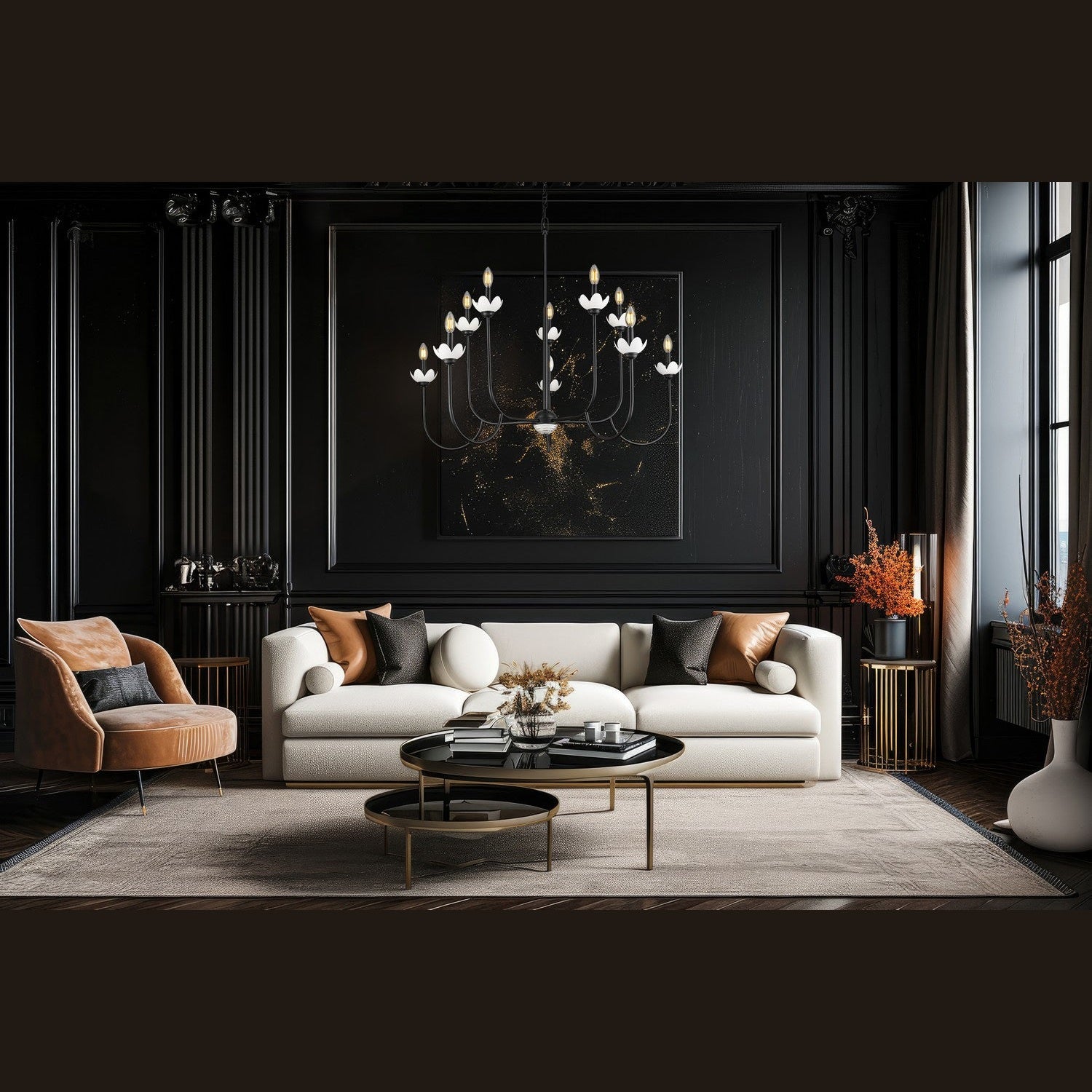 Z-Lite - 352-10MB - Ten Light Chandelier - Allistair - Matte Black