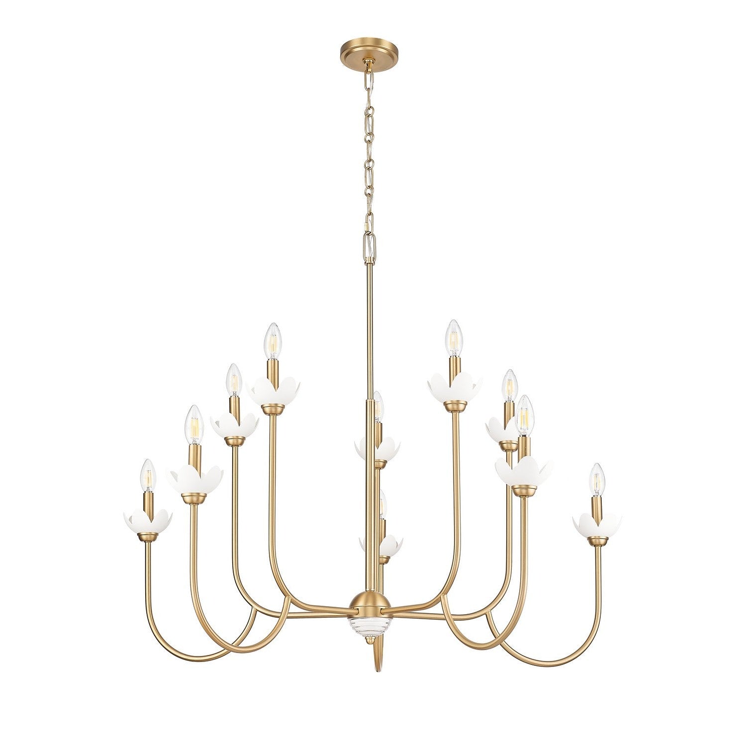 Z-Lite - 352-10MGLD - Ten Light Chandelier - Allistair - Modern Gold
