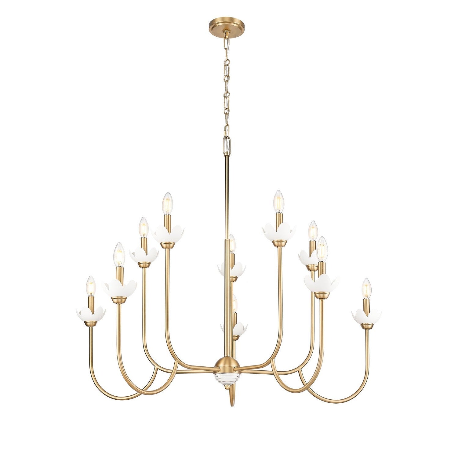 Z-Lite - 352-10MGLD - Ten Light Chandelier - Allistair - Modern Gold