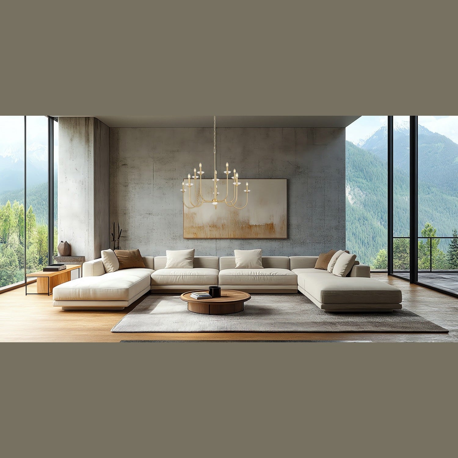 Z-Lite - 352-10MGLD - Ten Light Chandelier - Allistair - Modern Gold