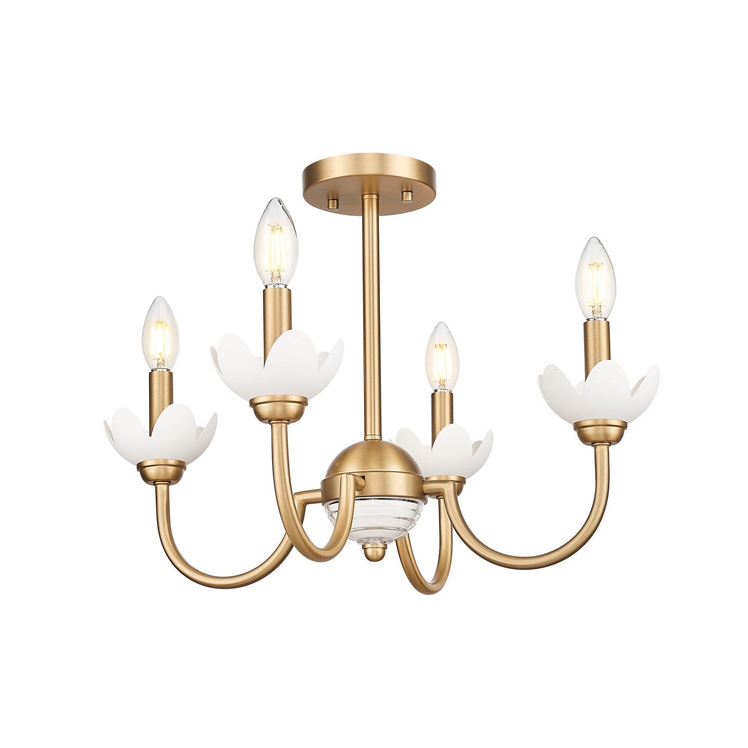 Z-Lite - 352-4SF-MGLD - Four Light Semi Flush Mount - Allistair - Modern Gold