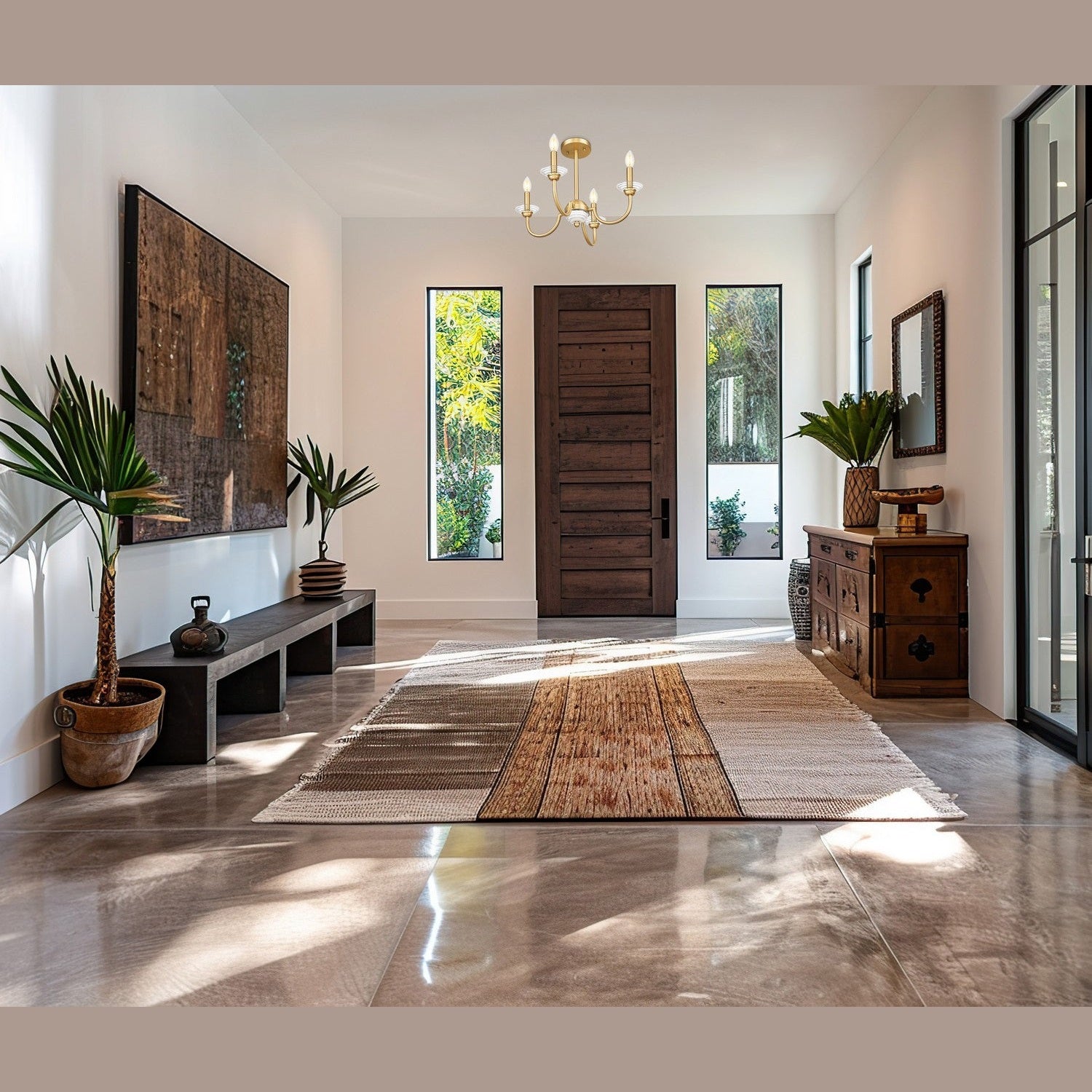 Z-Lite - 352-4SF-MGLD - Four Light Semi Flush Mount - Allistair - Modern Gold