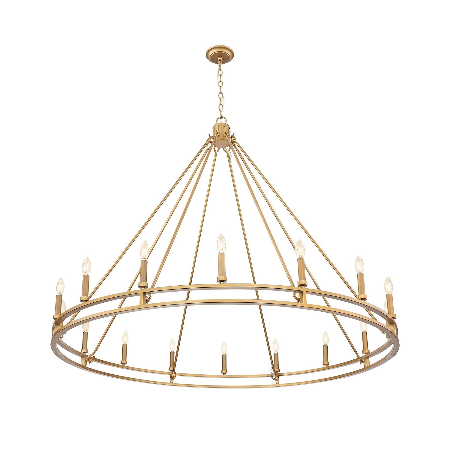 Z-Lite - 4005-16SBR - 16 Light Chandelier - Dennison - Signature Brass