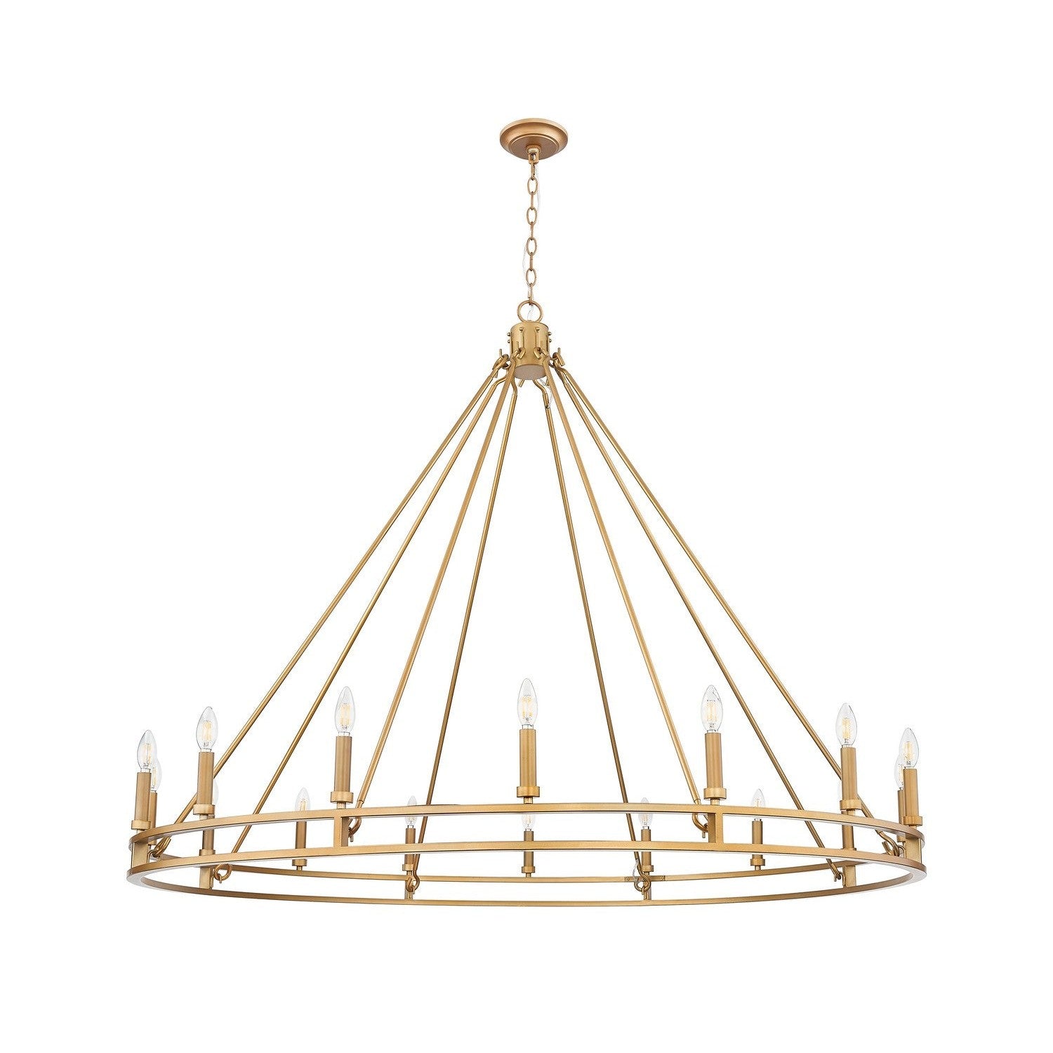 Z-Lite - 4005-16SBR - 16 Light Chandelier - Dennison - Signature Brass