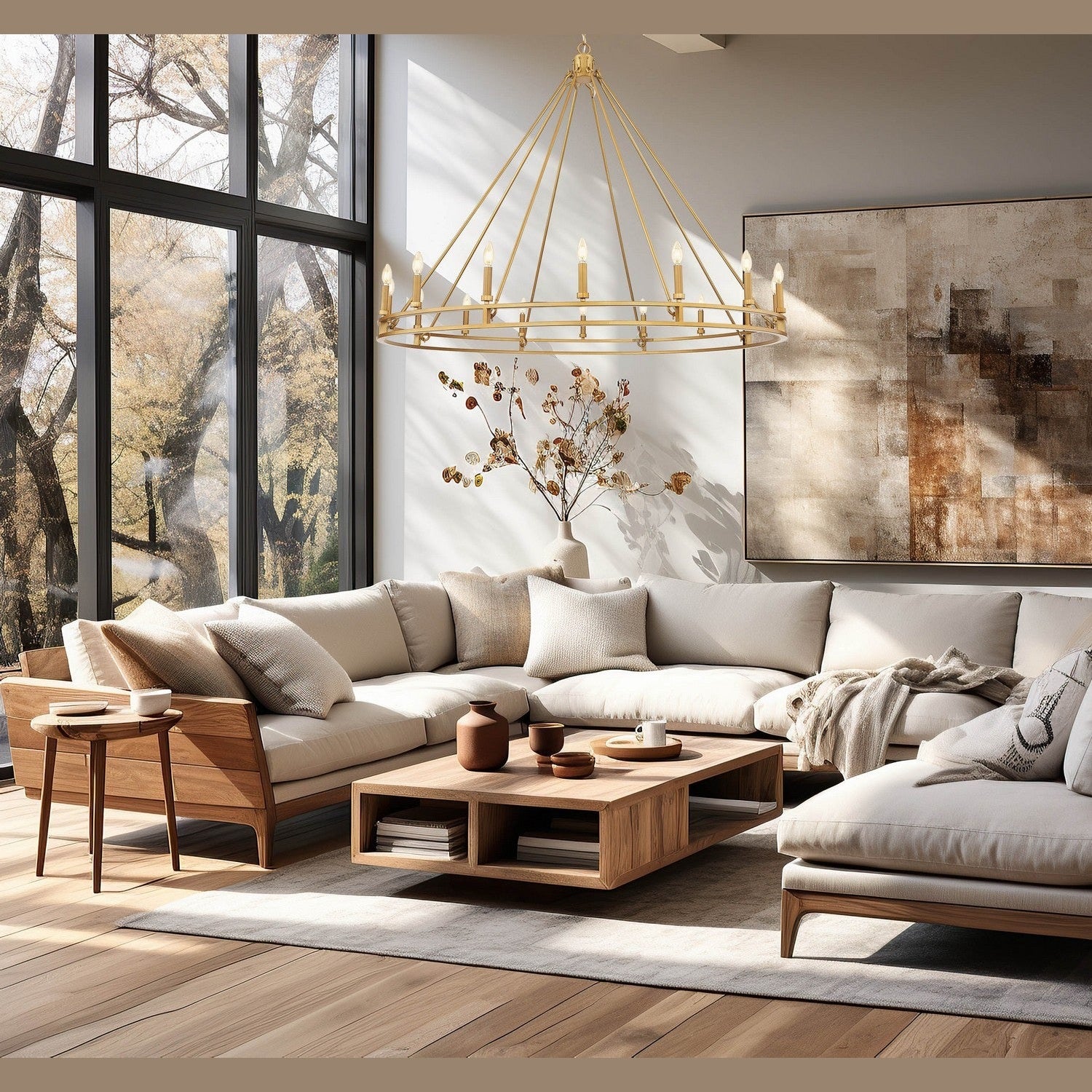 Z-Lite - 4005-16SBR - 16 Light Chandelier - Dennison - Signature Brass