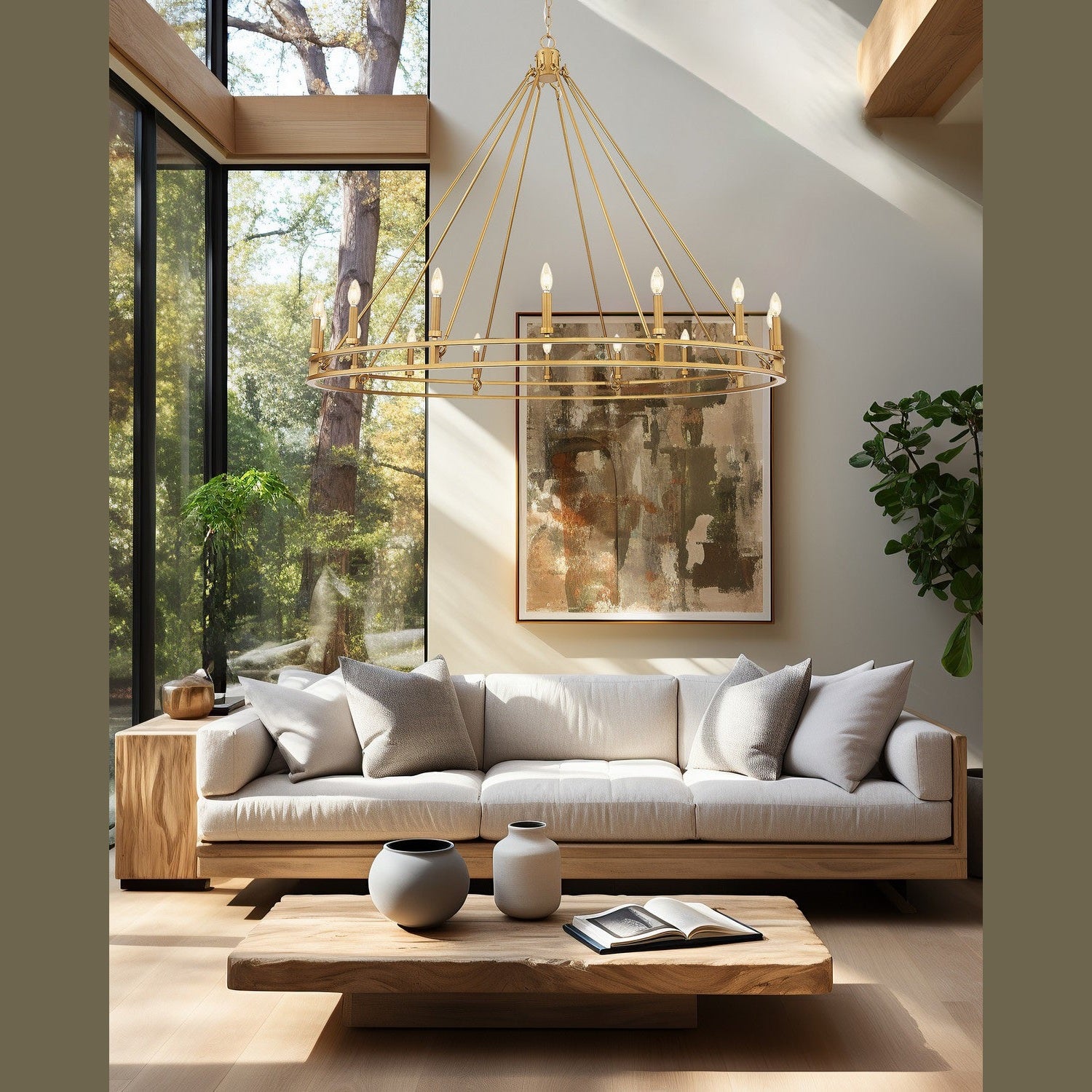 Z-Lite - 4005-16SBR - 16 Light Chandelier - Dennison - Signature Brass
