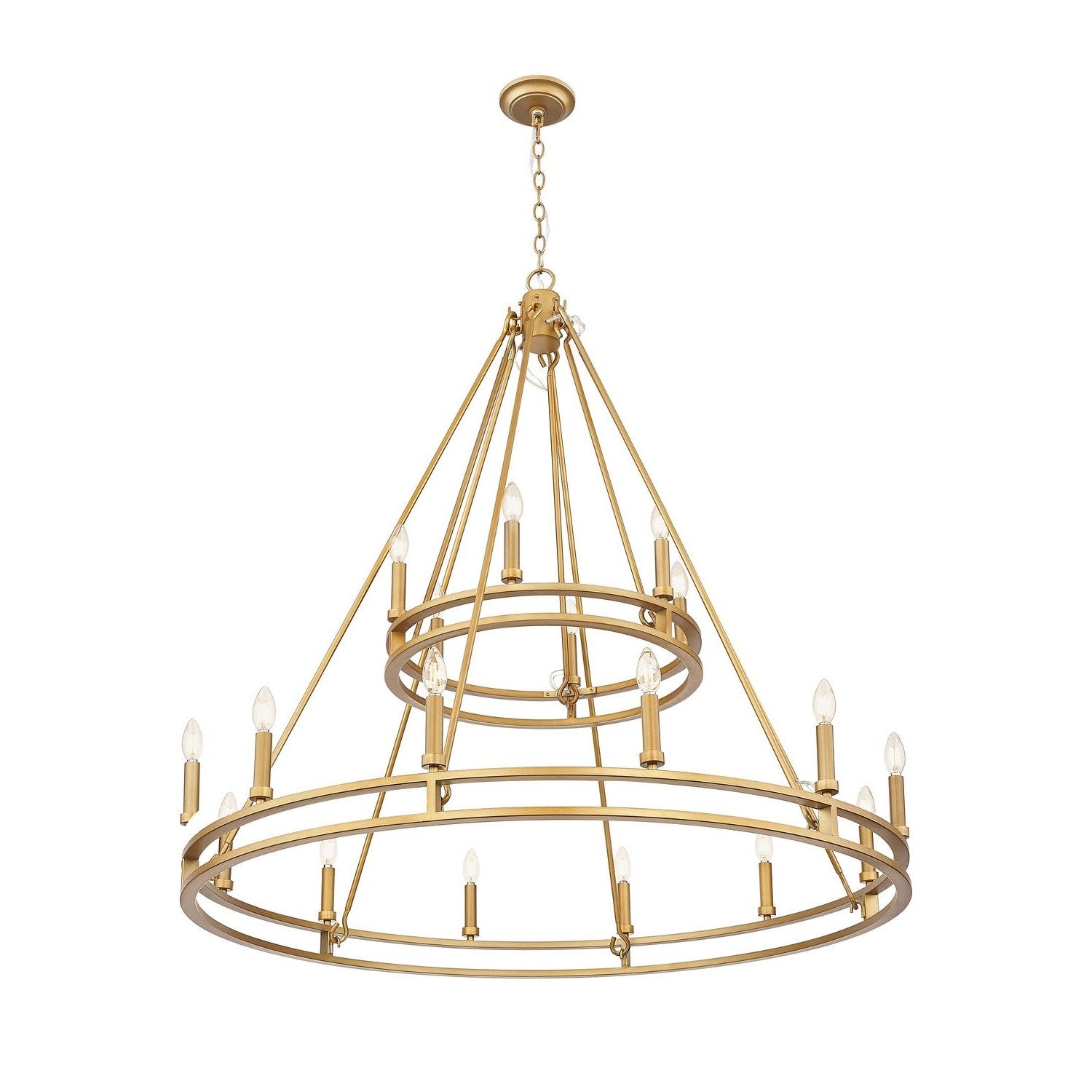 Z-Lite - 4005-18SBR - 18 Light Chandelier - Dennison - Signature Brass