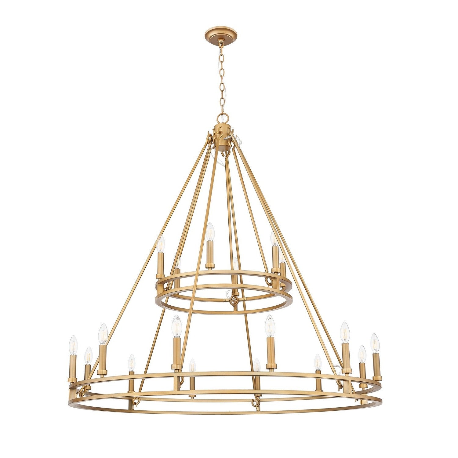 Z-Lite - 4005-18SBR - 18 Light Chandelier - Dennison - Signature Brass