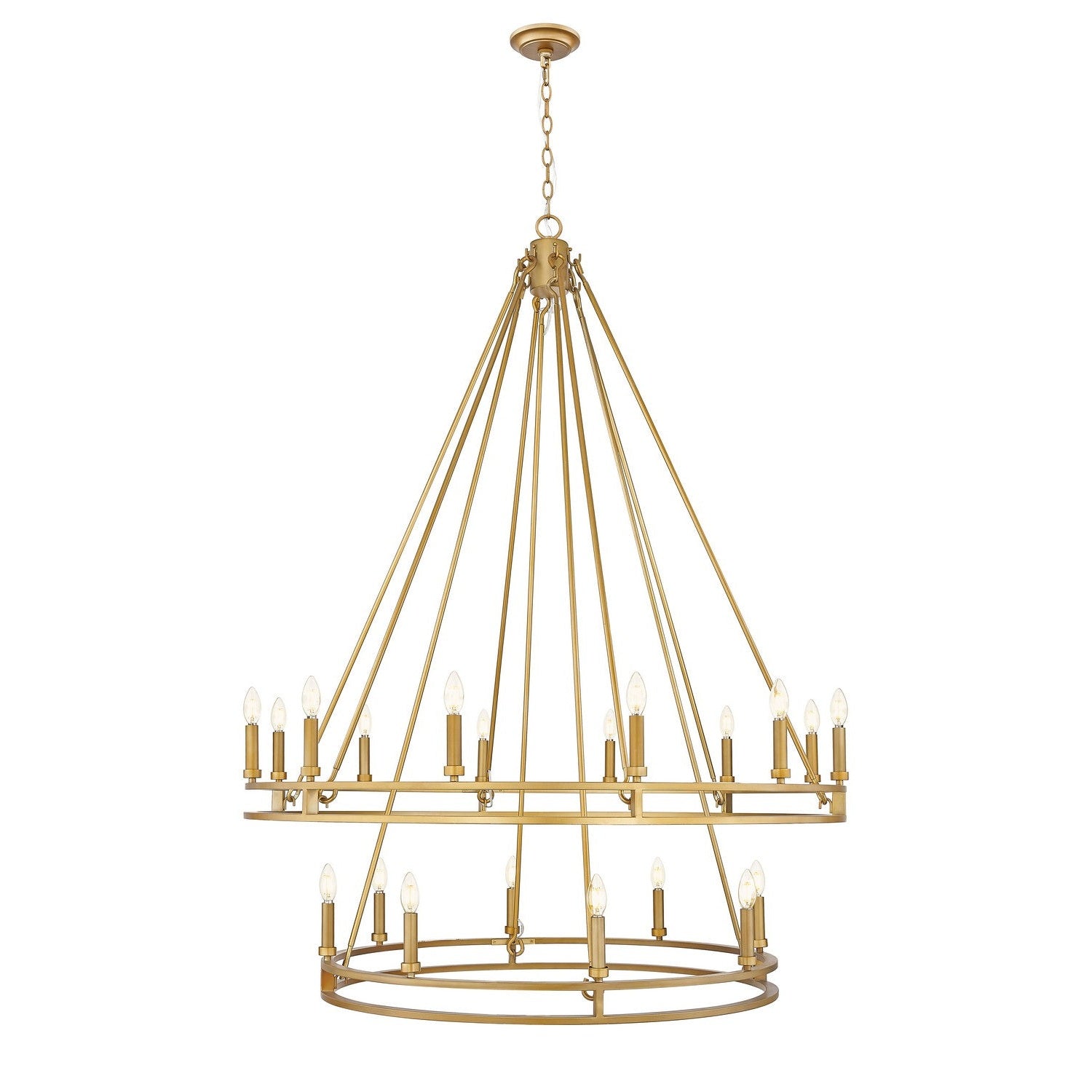 Z-Lite - 4005-20SBR - 20 Light Chandelier - Dennison - Signature Brass