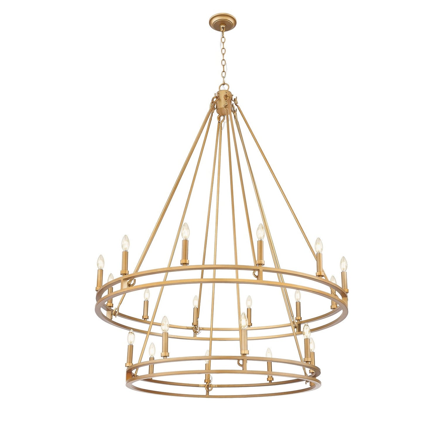 Z-Lite - 4005-20SBR - 20 Light Chandelier - Dennison - Signature Brass