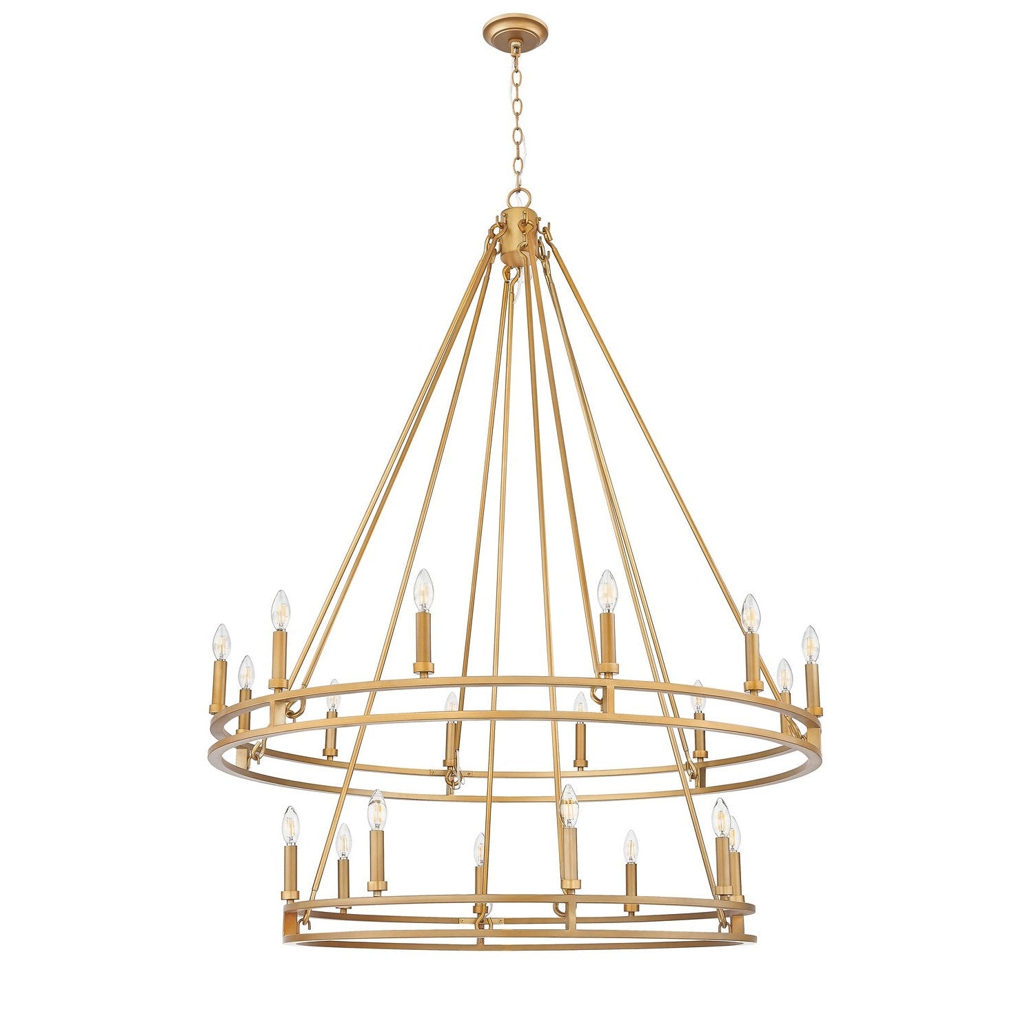Z-Lite - 4005-20SBR - 20 Light Chandelier - Dennison - Signature Brass