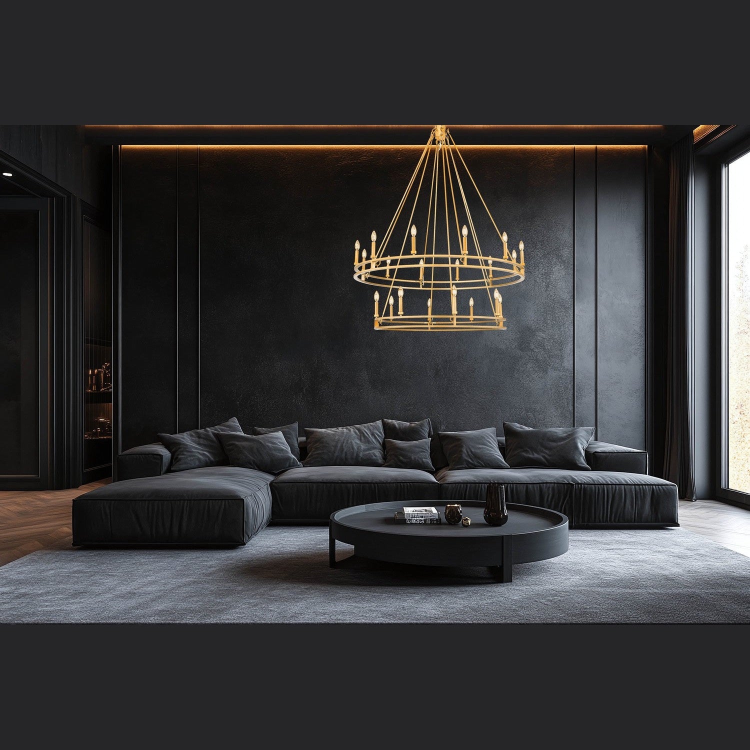 Z-Lite - 4005-20SBR - 20 Light Chandelier - Dennison - Signature Brass