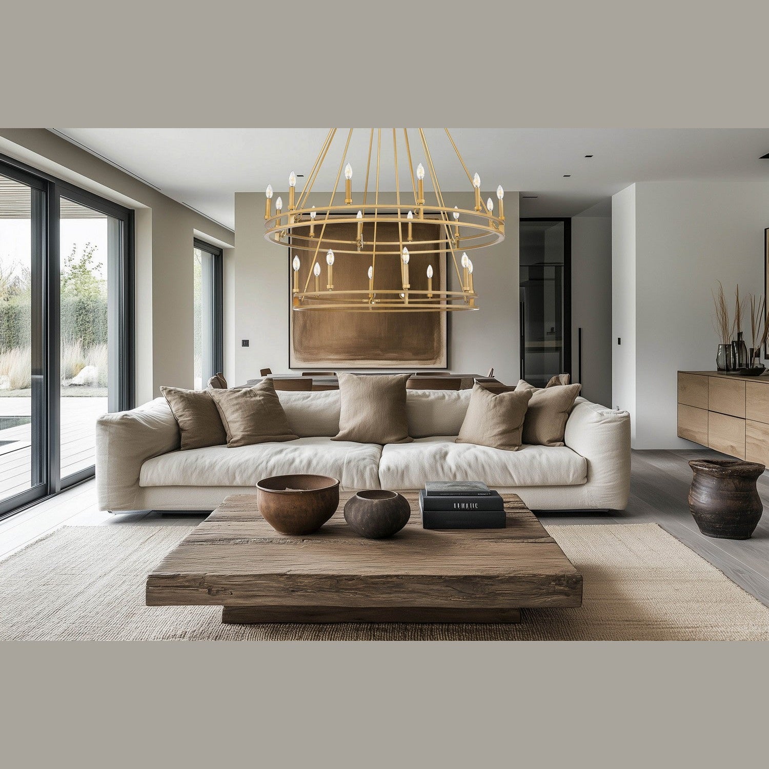 Z-Lite - 4005-20SBR - 20 Light Chandelier - Dennison - Signature Brass
