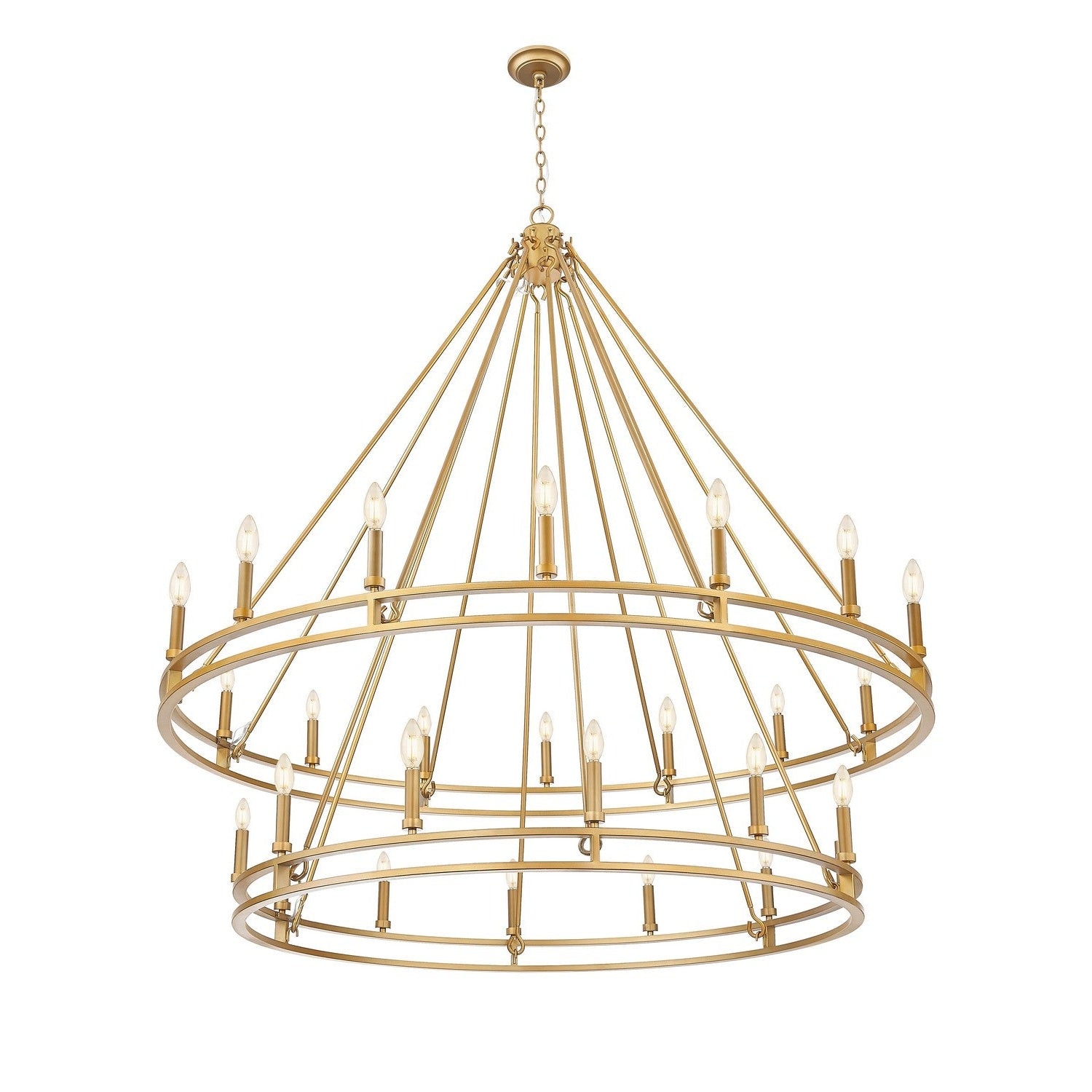 Z-Lite - 4005-28SBR - 28 Light Chandelier - Dennison - Signature Brass