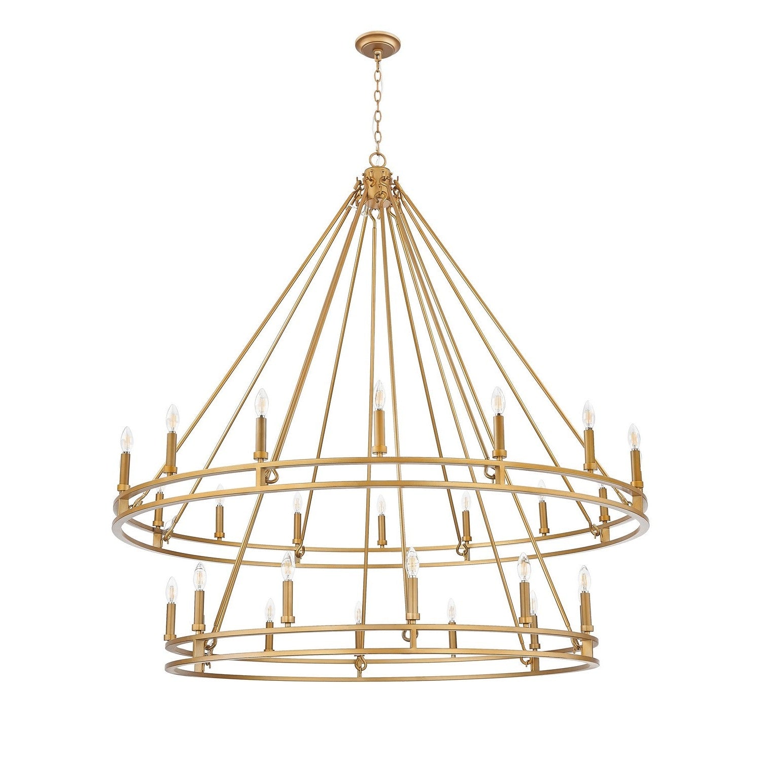 Z-Lite - 4005-28SBR - 28 Light Chandelier - Dennison - Signature Brass
