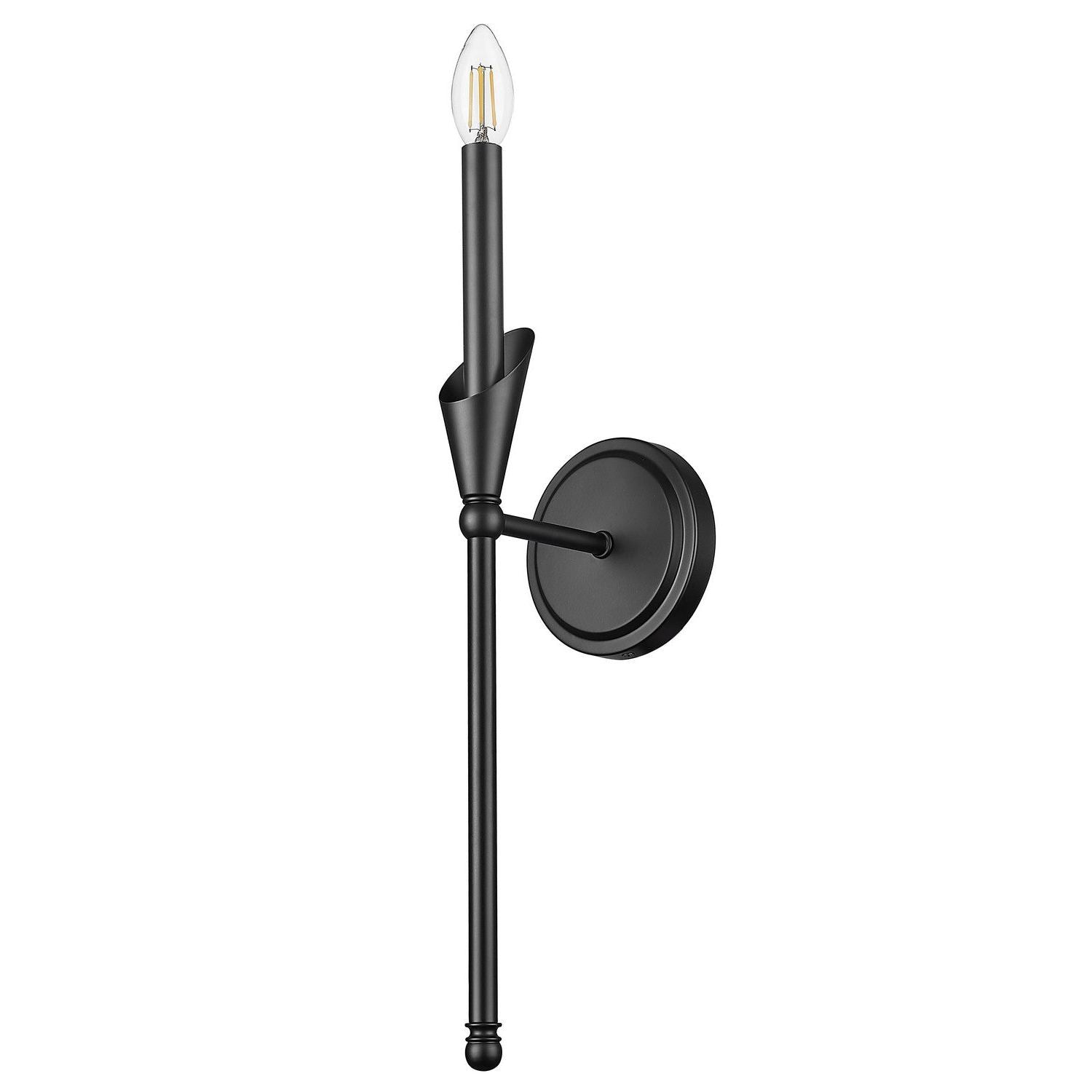 Z-Lite - 4014-1SA-MB - One Light Wall Sconce - Claudelle - Matte Black