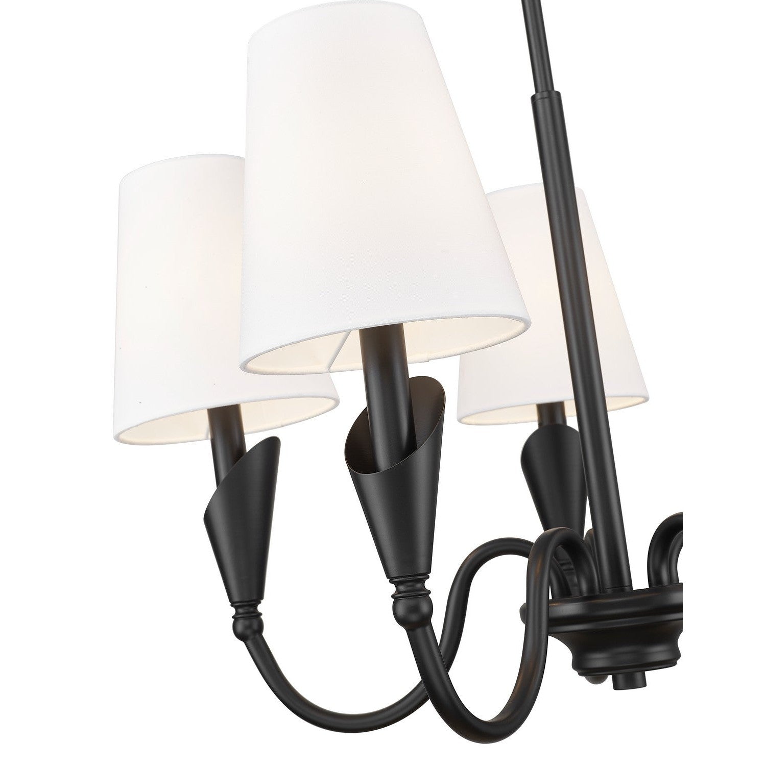 Z-Lite - 4014-24MB - Five Light Chandelier - Claudelle - Matte Black