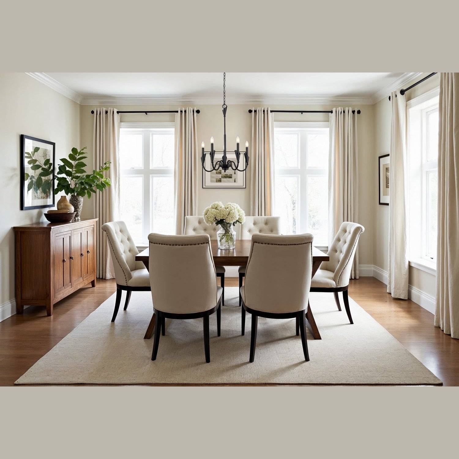 Z-Lite - 4014-24MB - Five Light Chandelier - Claudelle - Matte Black