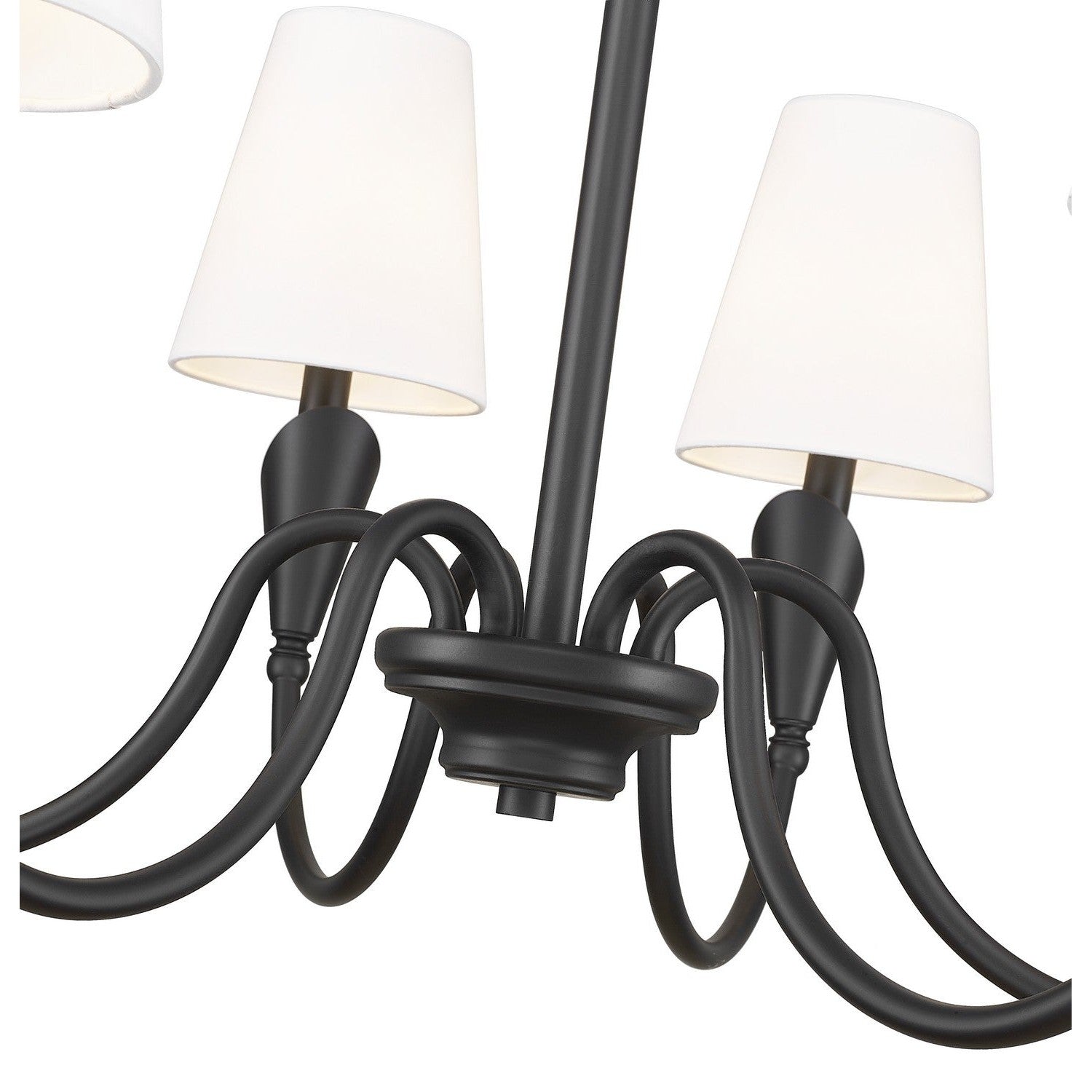 Z-Lite - 4014-32MB - Six Light Chandelier - Claudelle - Matte Black