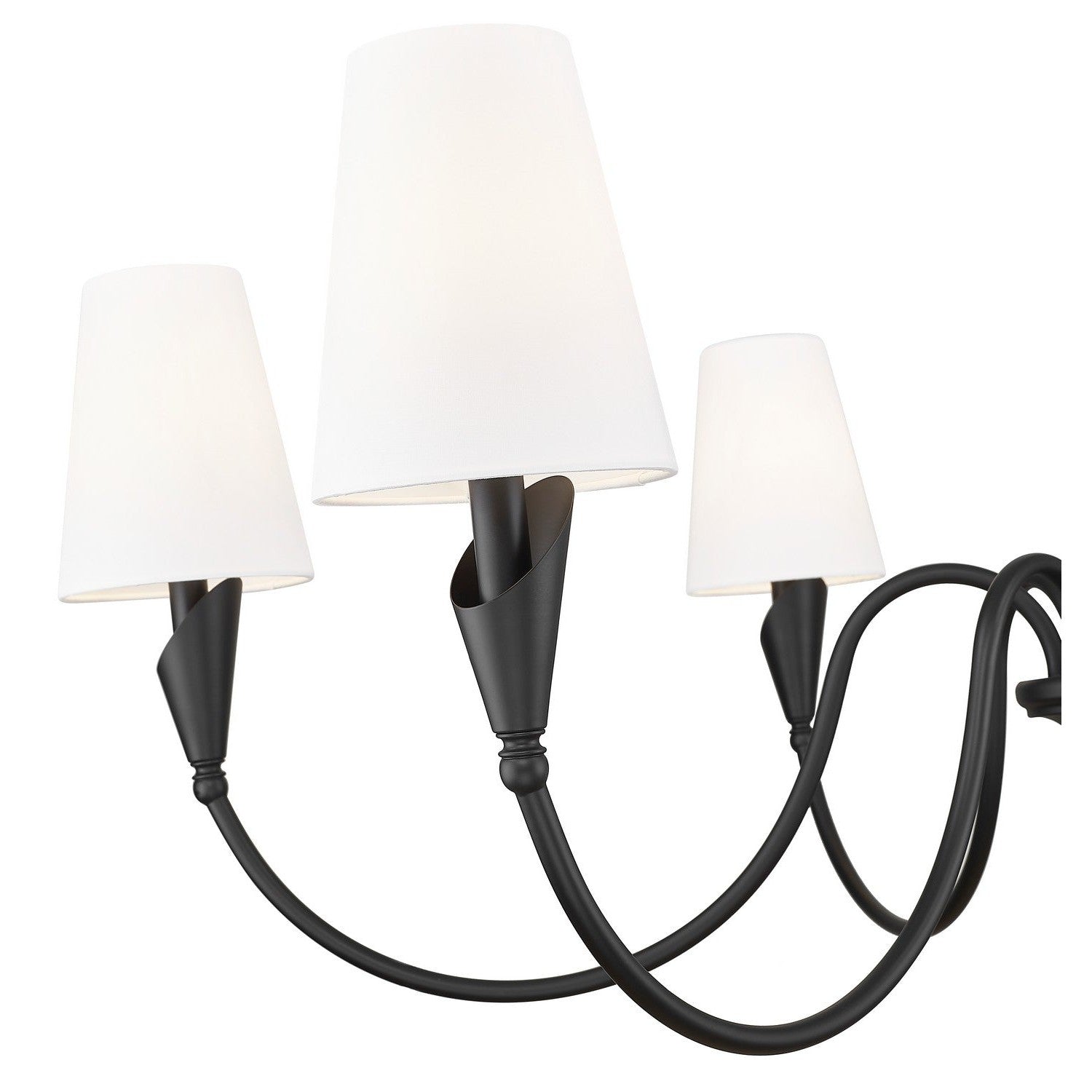 Z-Lite - 4014-46MB - Six Light Chandelier - Claudelle - Matte Black
