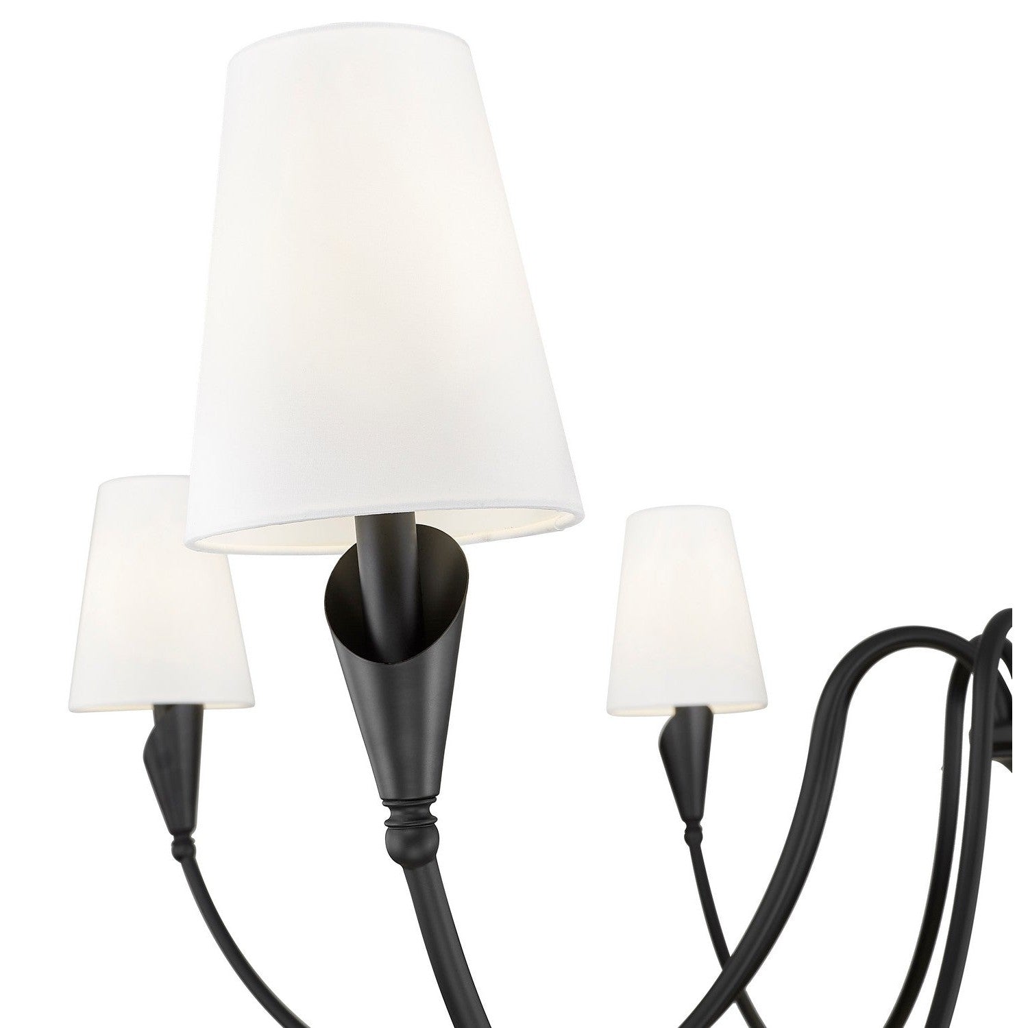 Z-Lite - 4014-65MB - Eight Light Chandelier - Claudelle - Matte Black