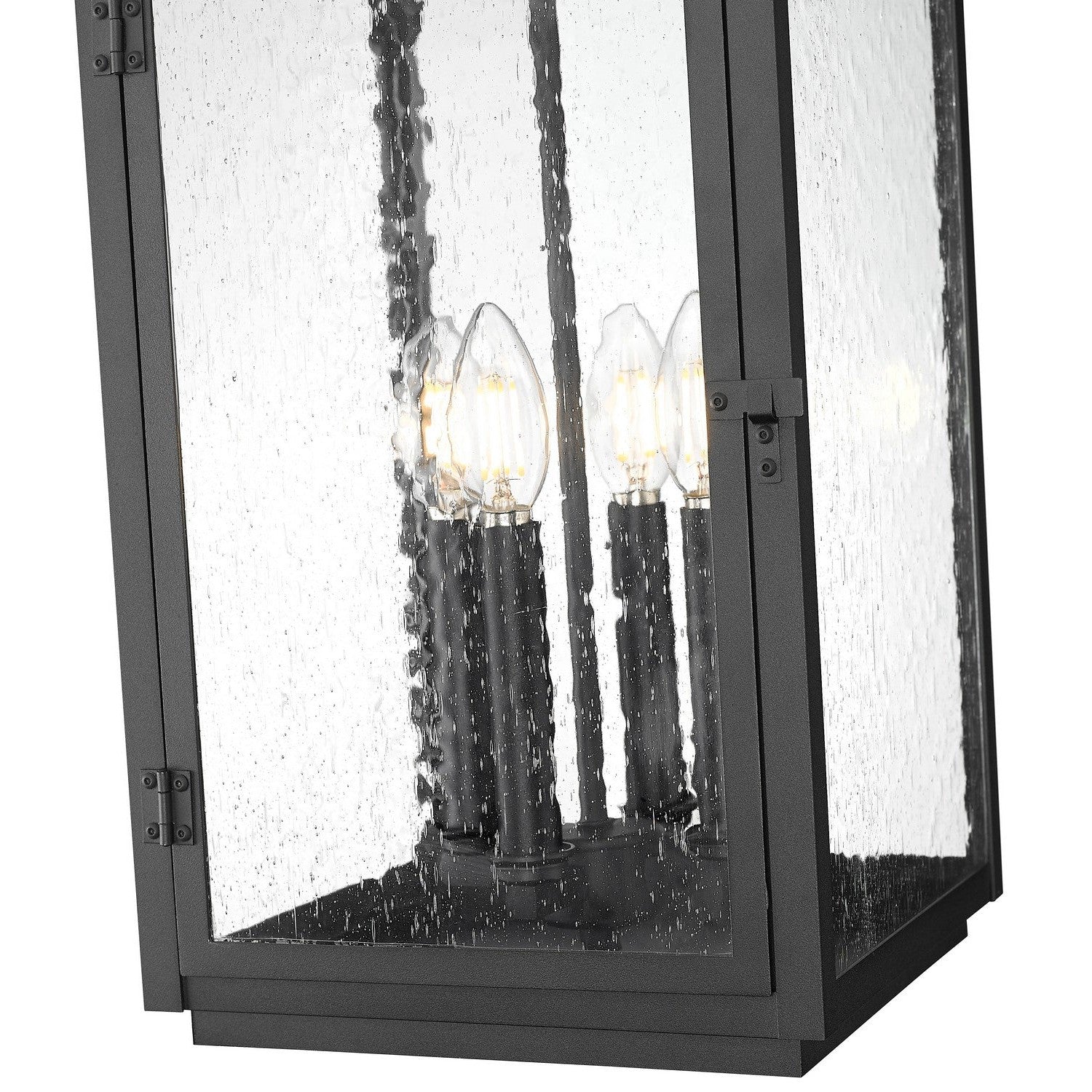 Z-Lite - 5019CHB-BK - Four Light Outdoor Chain Mount Ceiling Fixture - Hartwell - Sand Black