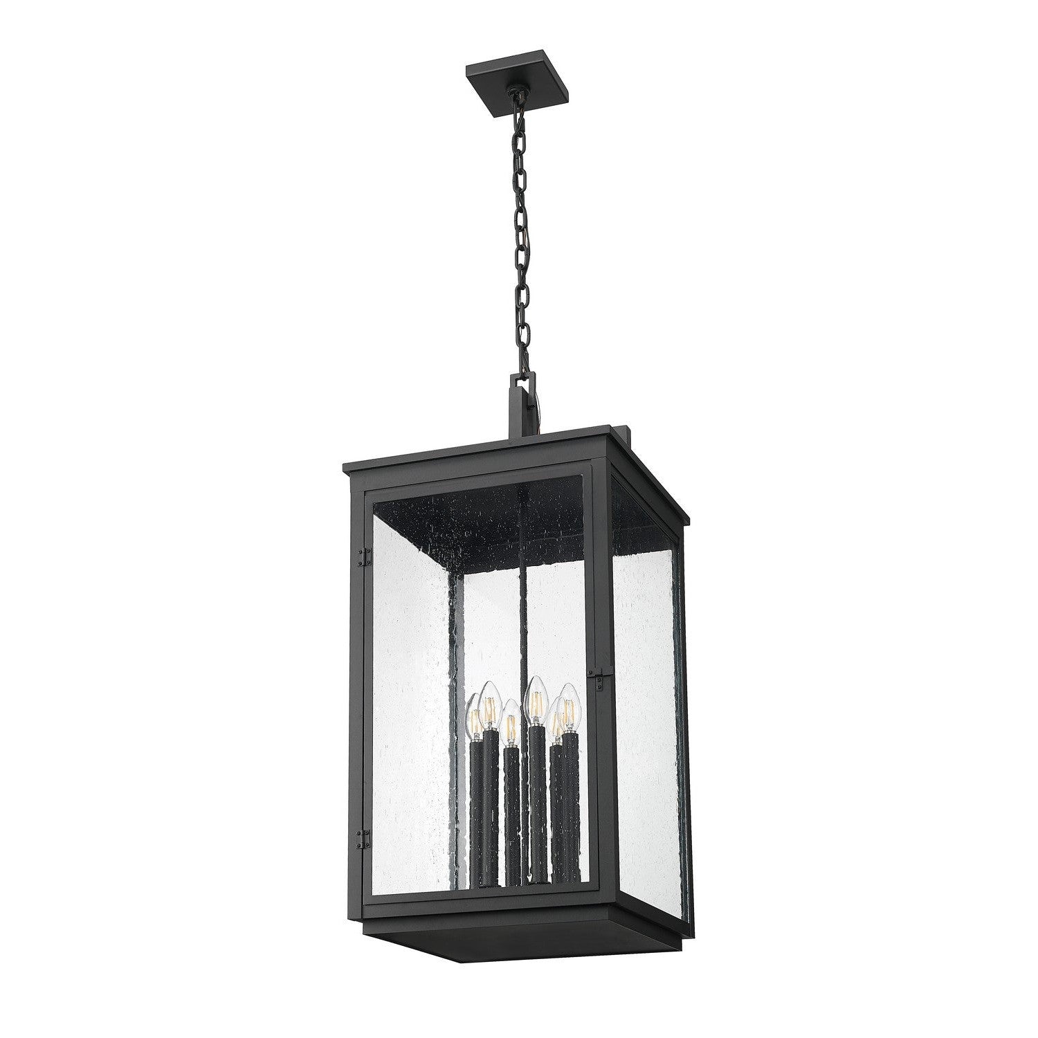 Z-Lite - 5019CHXXL-BK - Six Light Outdoor Chain Mount Ceiling Fixture - Hartwell - Sand Black
