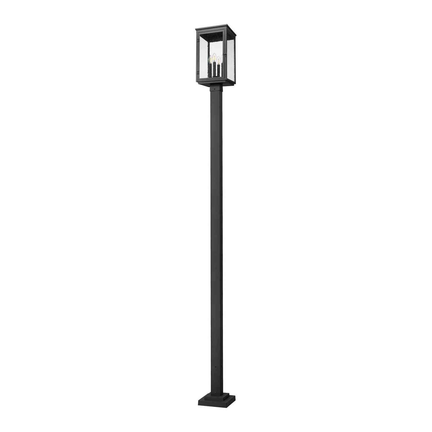 Z-Lite - 5019PHBS-536P-BK - Four Light Outdoor Post Mount - Hartwell - Sand Black
