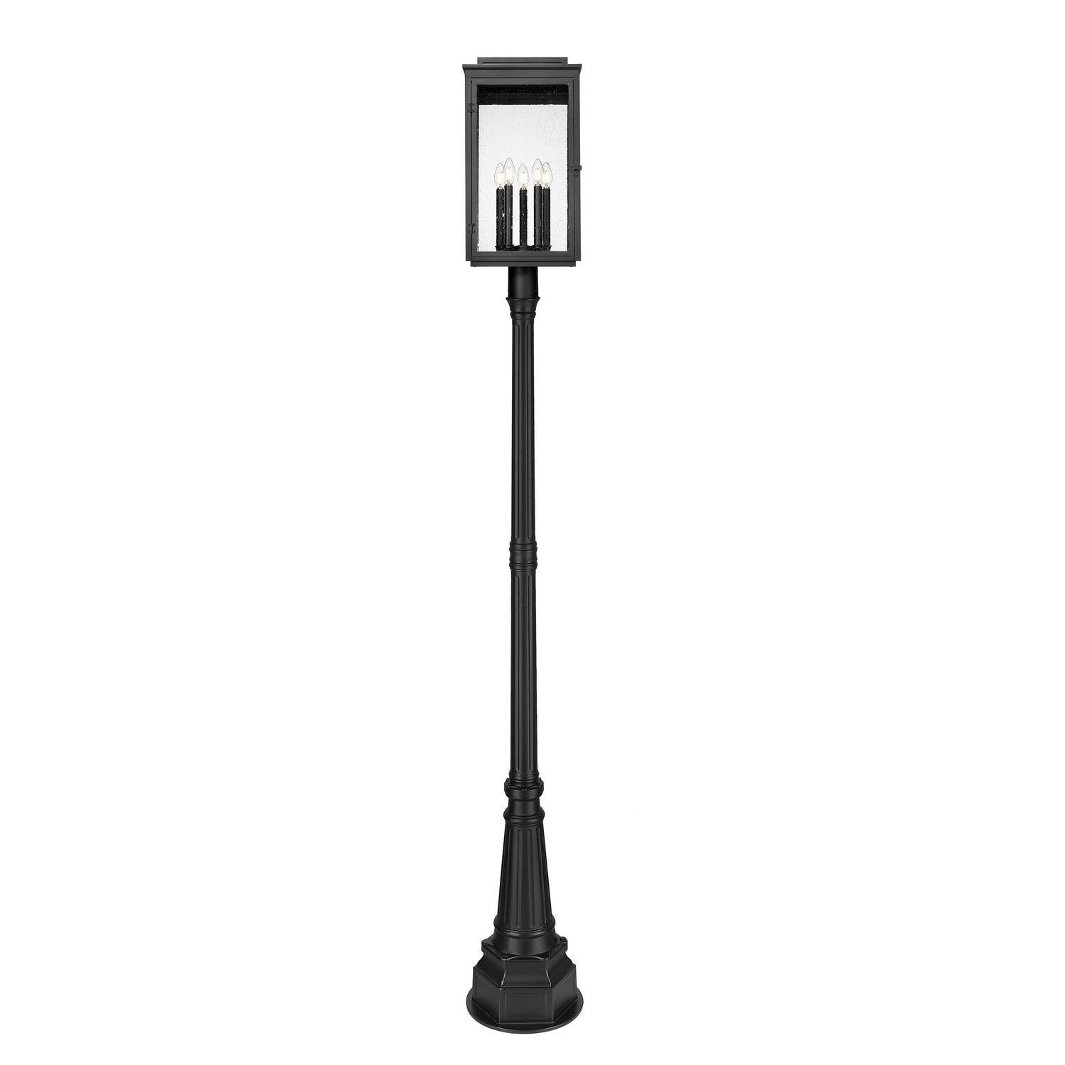 Z-Lite - 5019PHXLR-564P-BK - Five Light Outdoor Post Mount - Hartwell - Sand Black