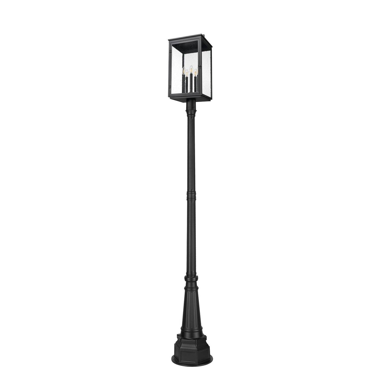 Z-Lite - 5019PHXLR-564P-BK - Five Light Outdoor Post Mount - Hartwell - Sand Black