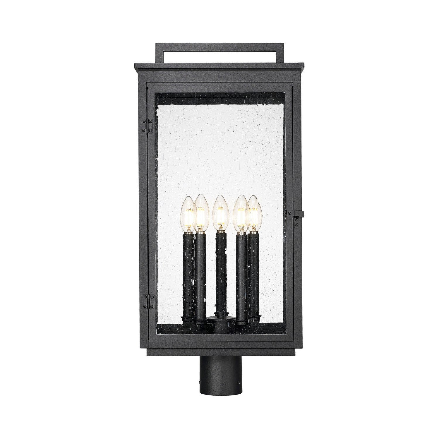 Z-Lite - 5019PHXLR-BK - Five Light Outdoor Post Mount - Hartwell - Sand Black