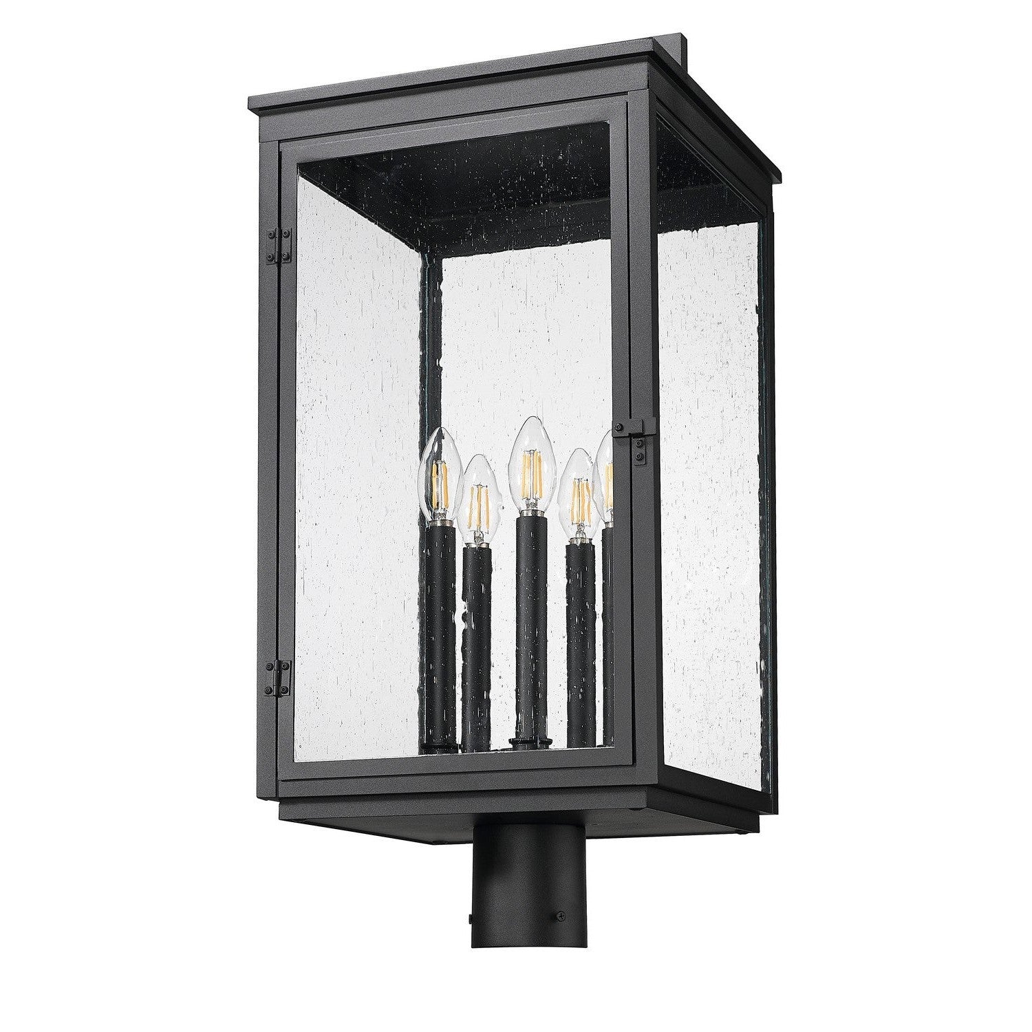 Z-Lite - 5019PHXLR-BK - Five Light Outdoor Post Mount - Hartwell - Sand Black