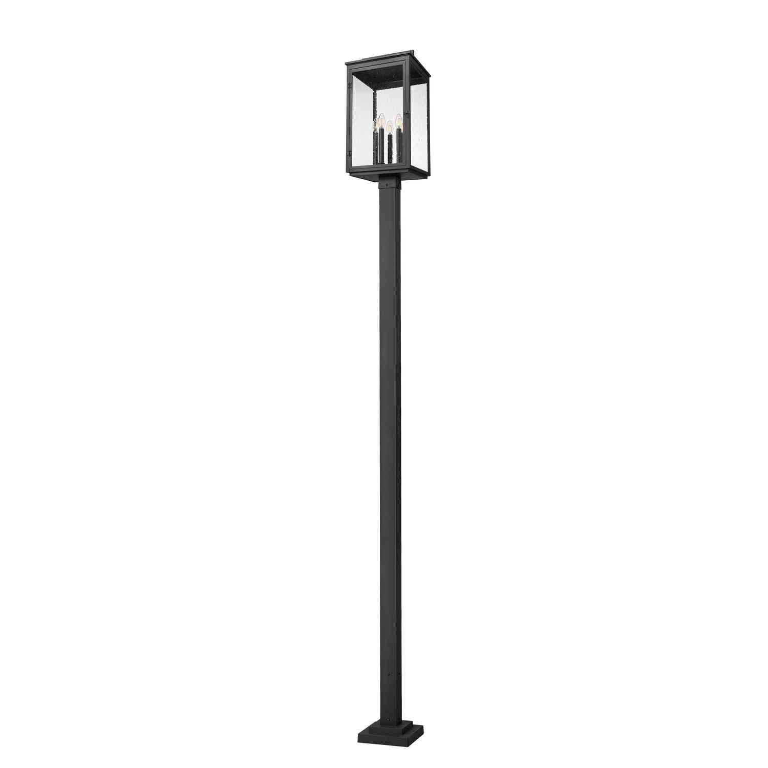Z-Lite - 5019PHXLS-536P-BK - Five Light Outdoor Post Mount - Hartwell - Sand Black