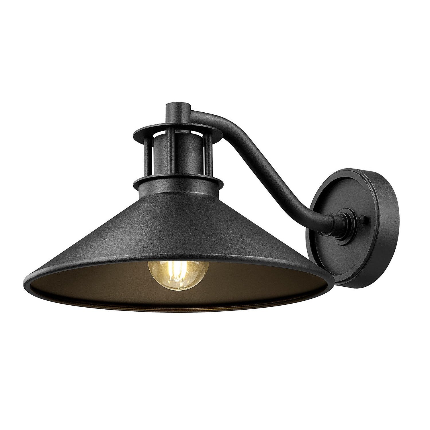 Z-Lite - 5022M-BK - One Light Outdoor Wall Mount - RLM - Sand Black