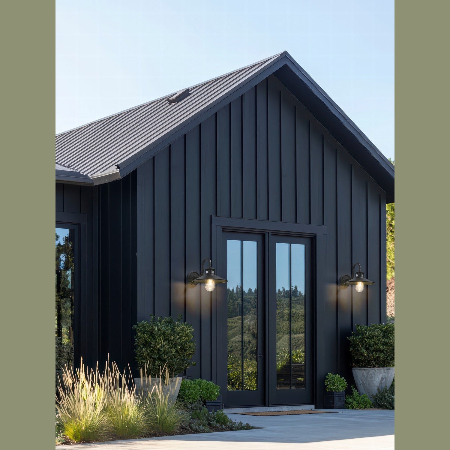 Z-Lite - 5027M-BK - One Light Outdoor Wall Mount - RLM - Sand Black