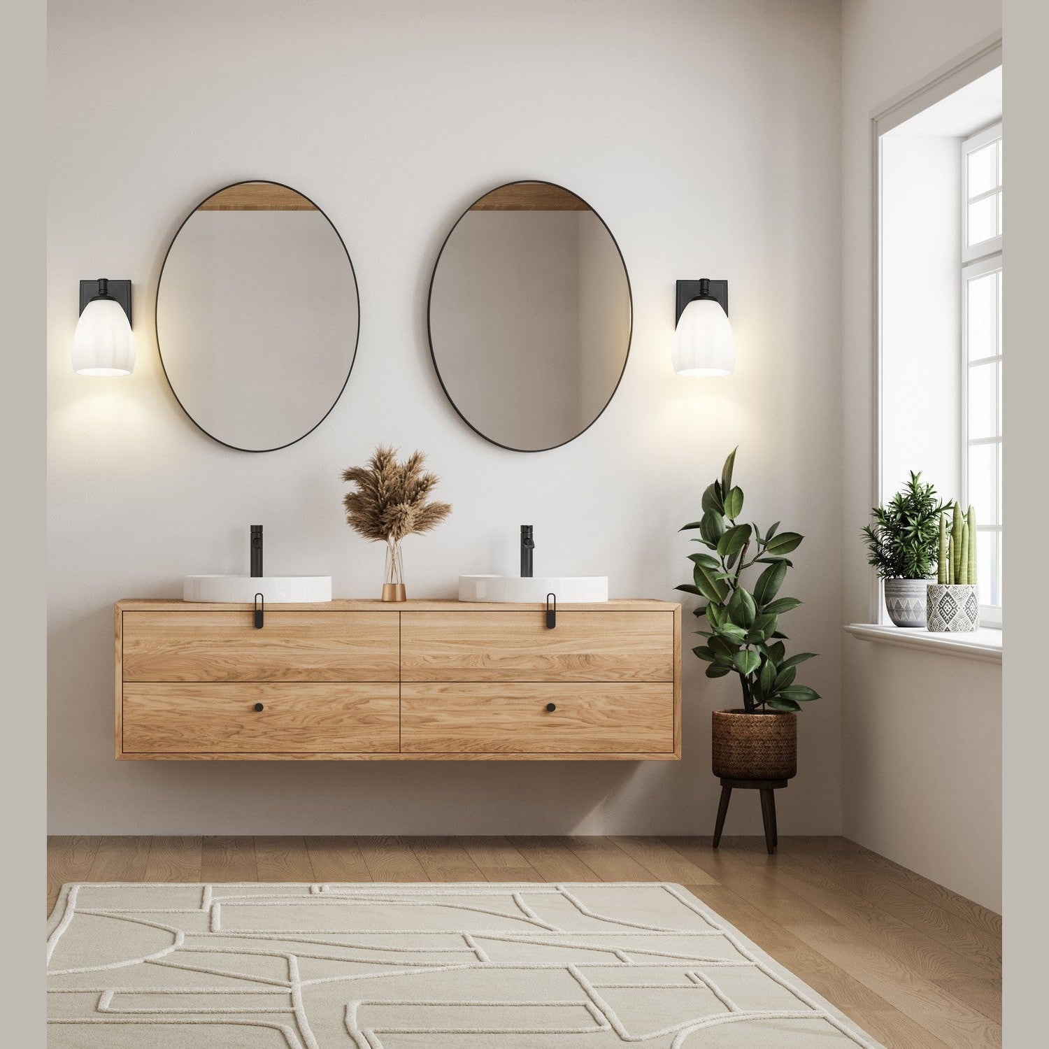 Z-Lite - 7004-1V-MB - One Light Vanity - Oren - Matte Black