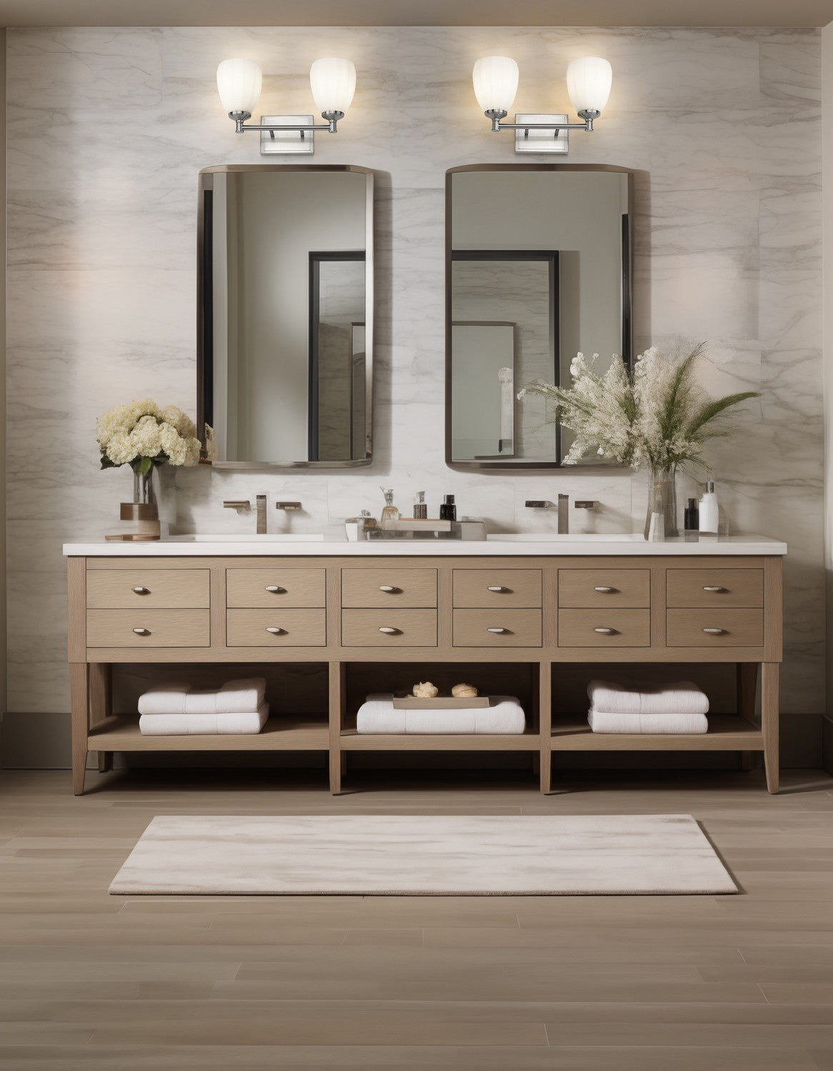 Z-Lite - 7004-2V-BN - Two Light Vanity - Oren - Brushed Nickel