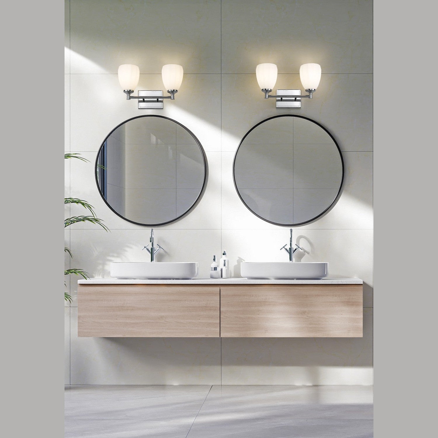 Z-Lite - 7004-2V-CH - Two Light Vanity - Oren - Chrome