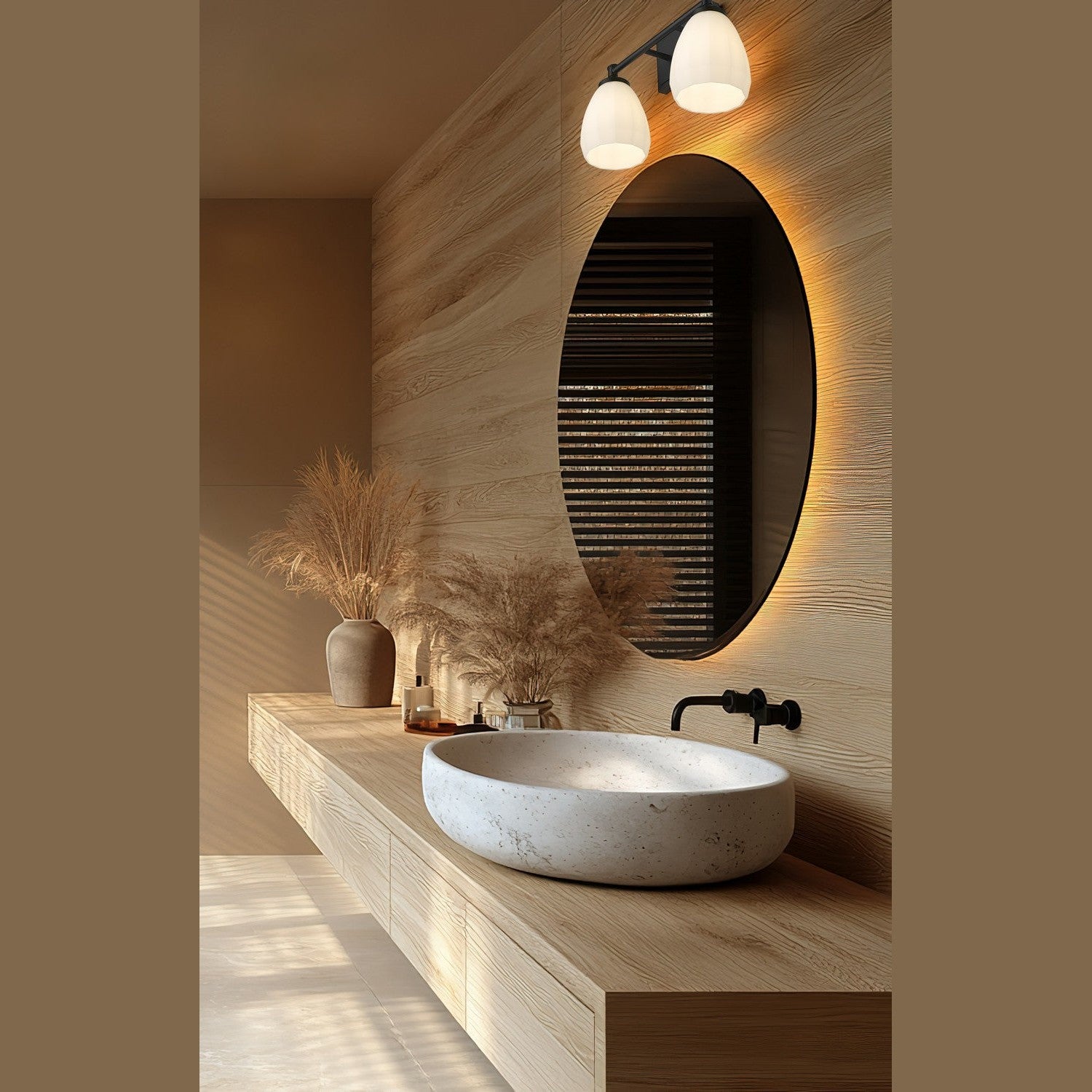 Z-Lite - 7004-2V-MB - Two Light Vanity - Oren - Matte Black