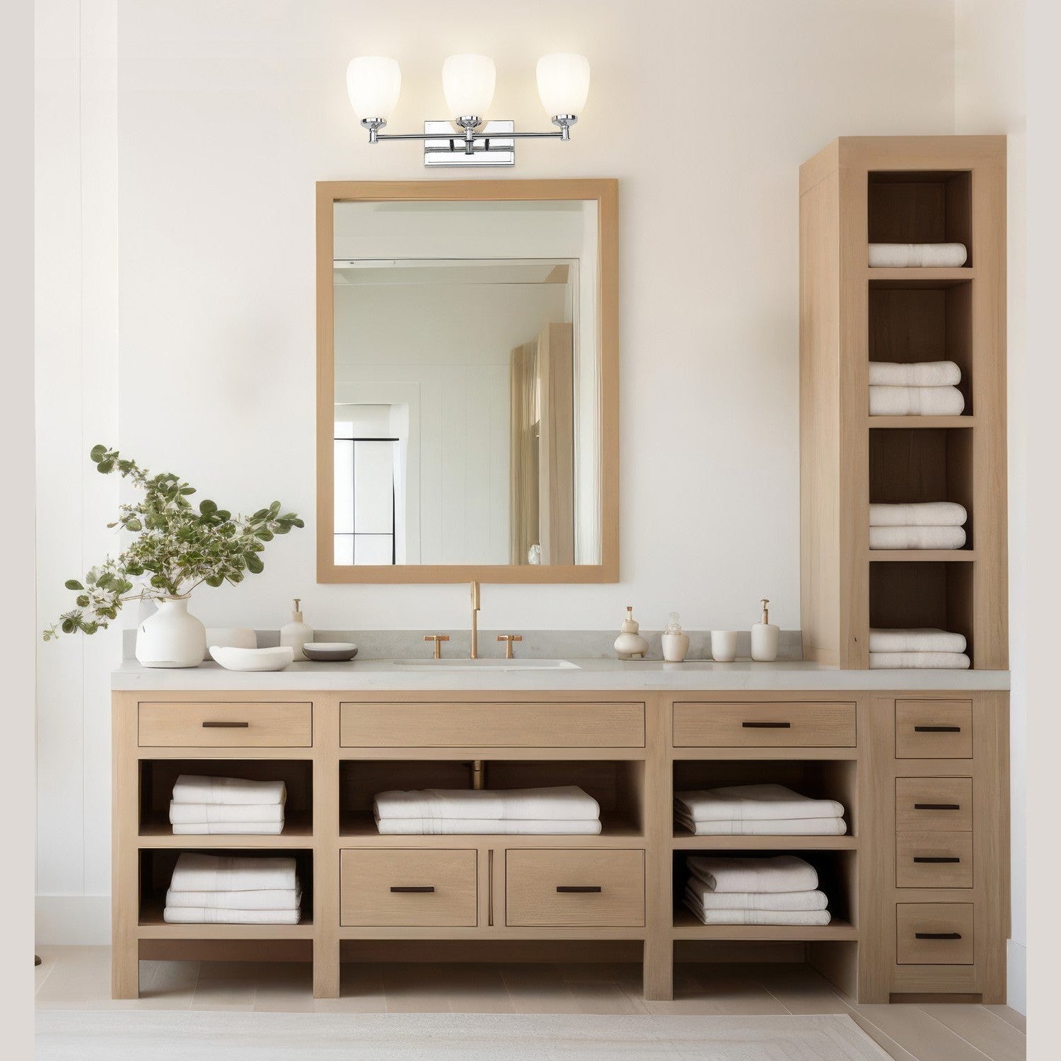 Z-Lite - 7004-3V-CH - Three Light Vanity - Oren - Chrome